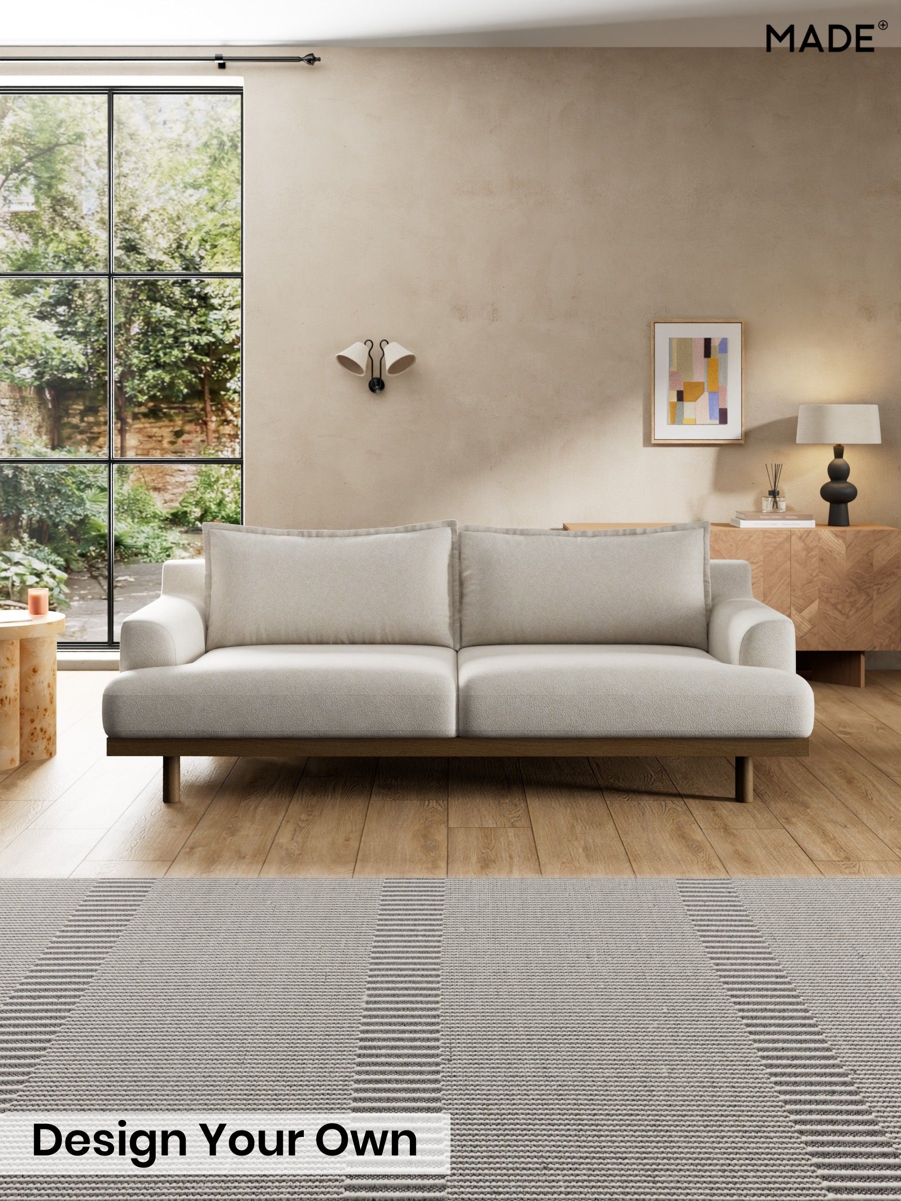 Soft Touch Boucle/Off White - Turin By Made