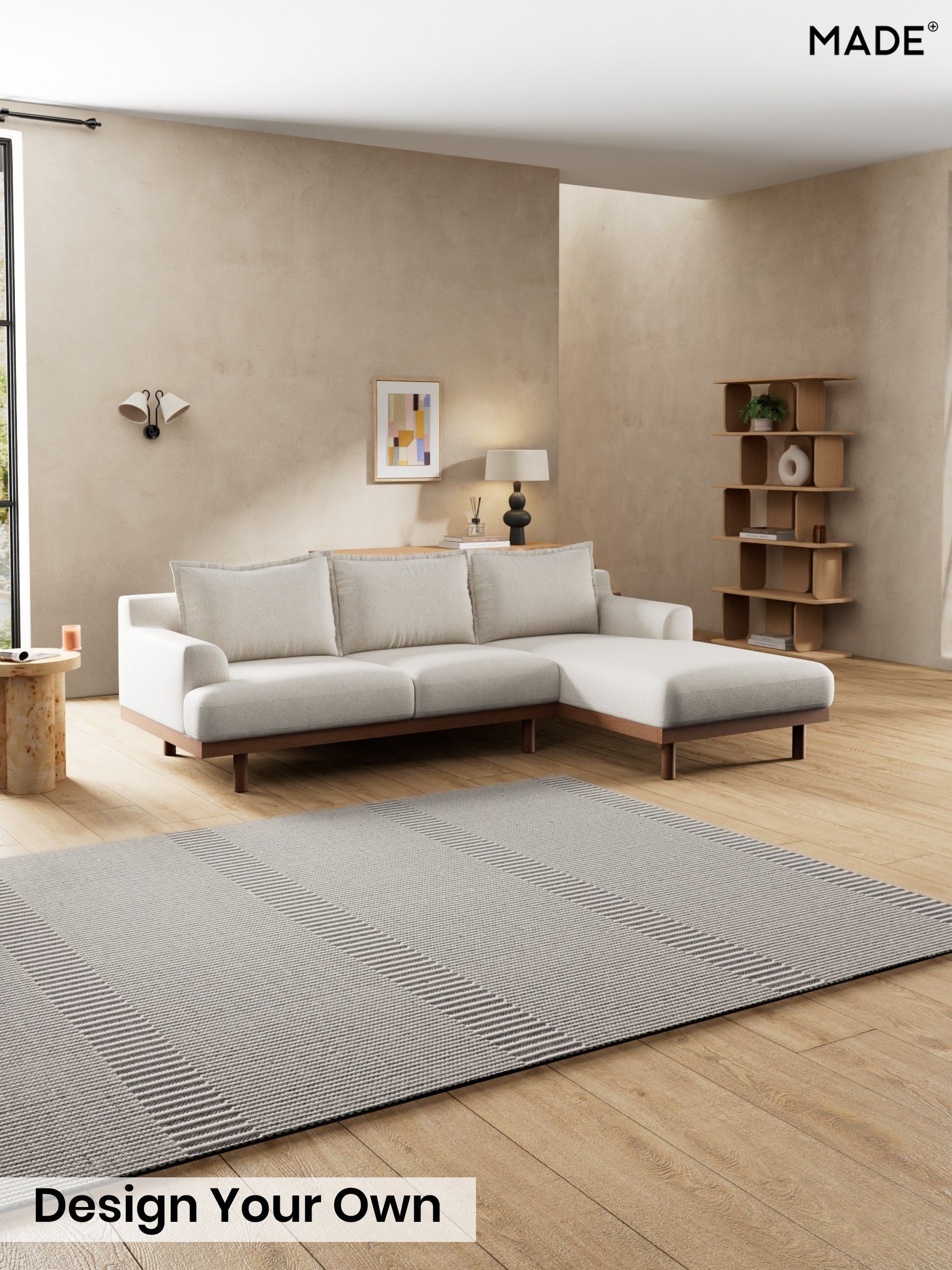 Soft Touch Boucle/Off White - Turin By Made