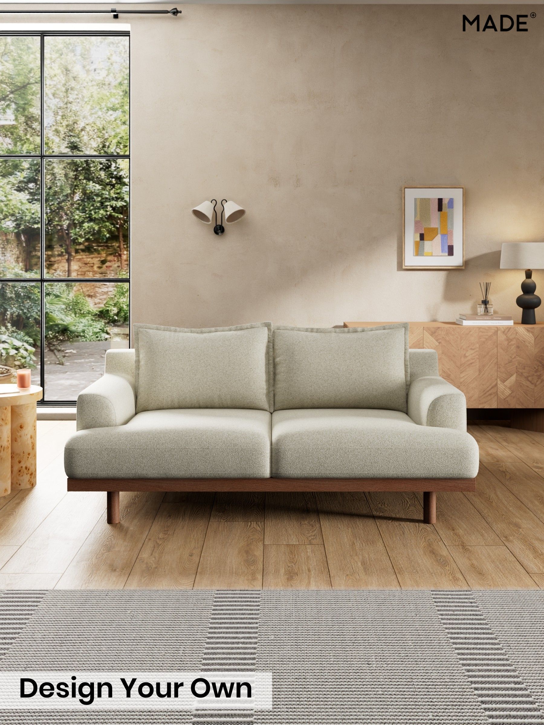 Soft Touch Boucle/Natural Linen - Turin By Made