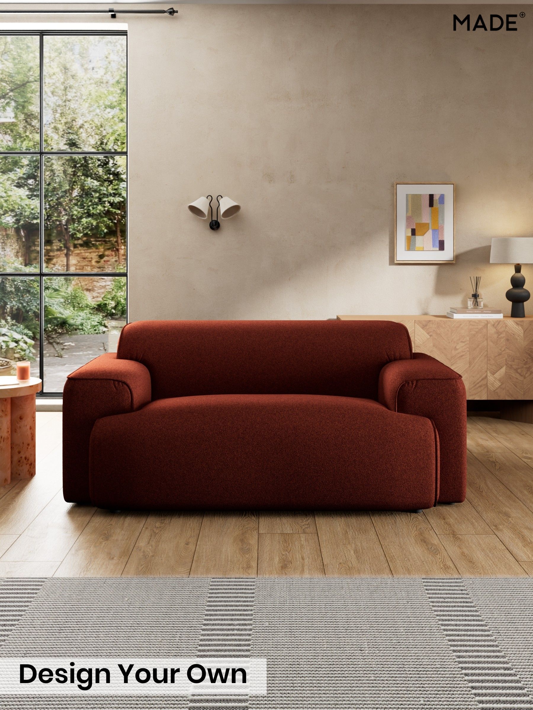Soft Touch Boucle/Rust Orange - Avalon By Made