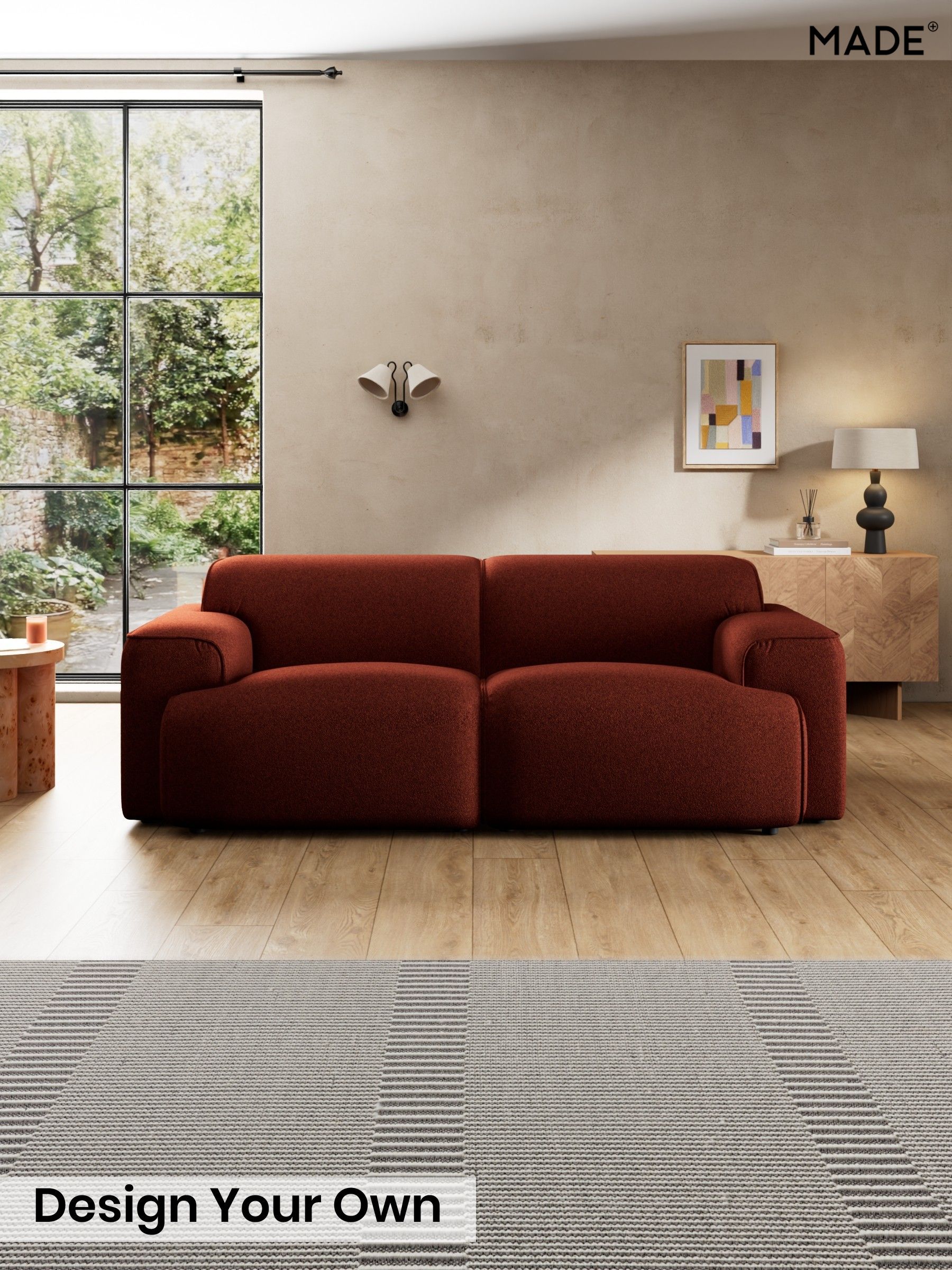 Soft Touch Boucle/Rust Orange - Avalon By Made