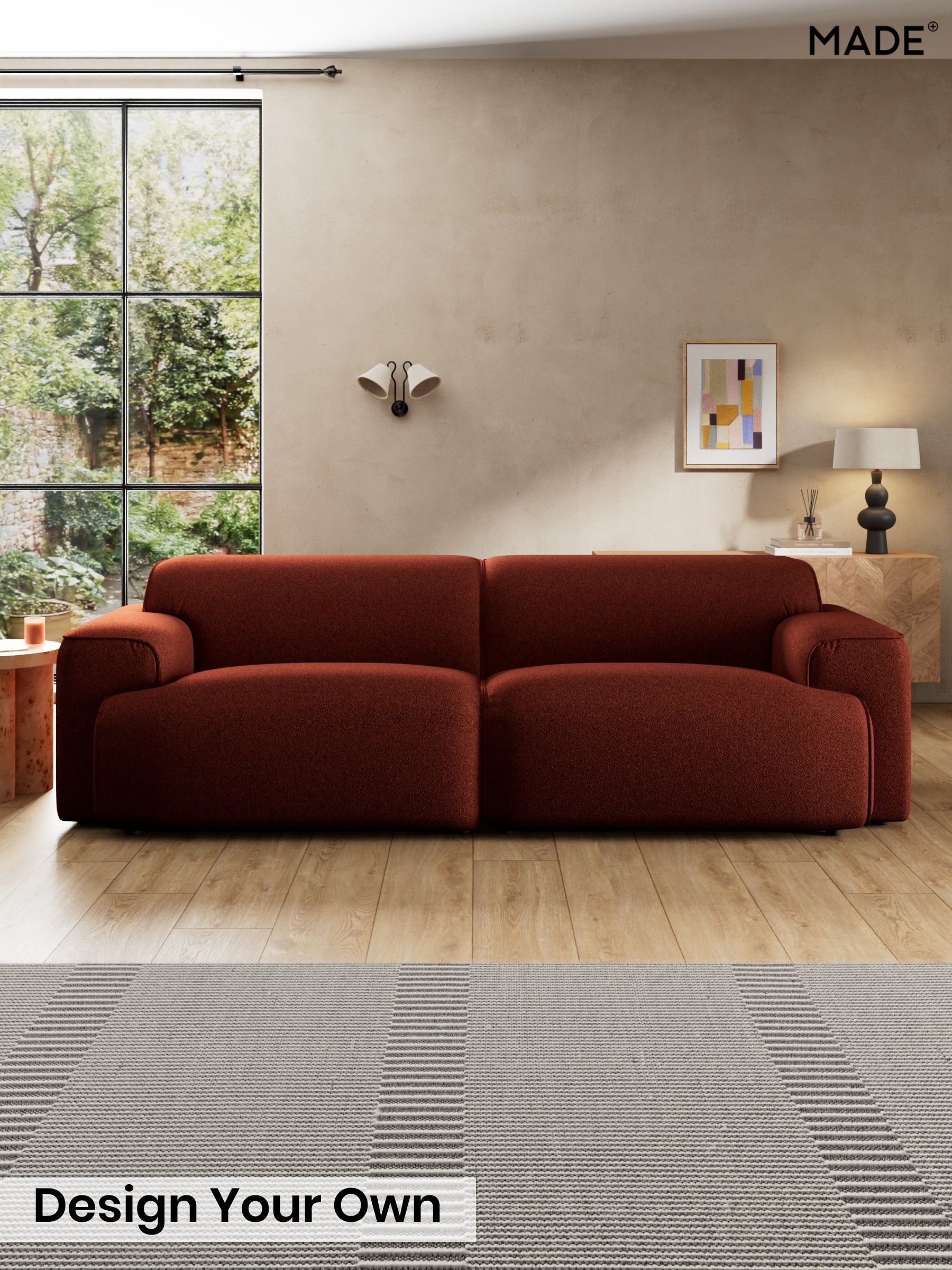 Soft Touch Boucle/Rust Orange - Avalon By Made