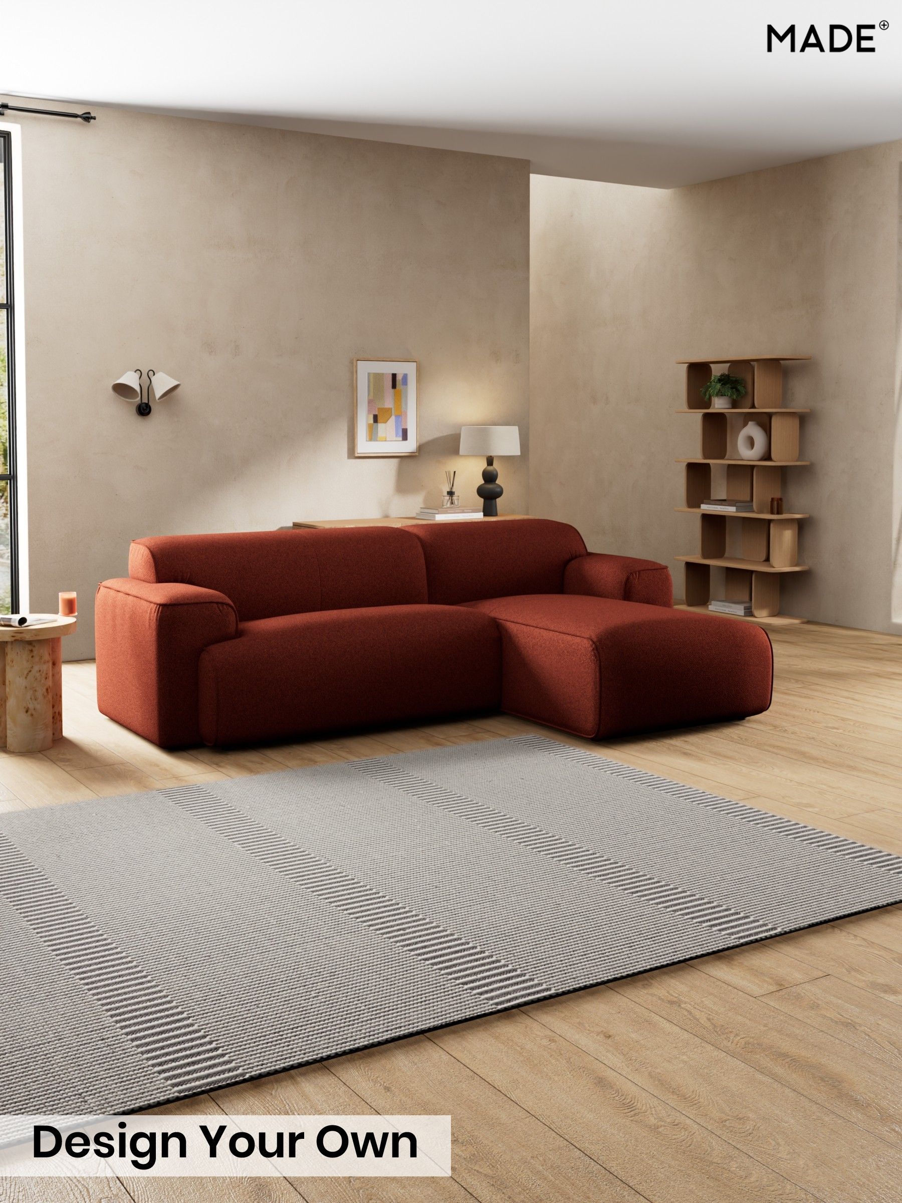 Soft Touch Boucle/Rust Orange - Avalon By Made