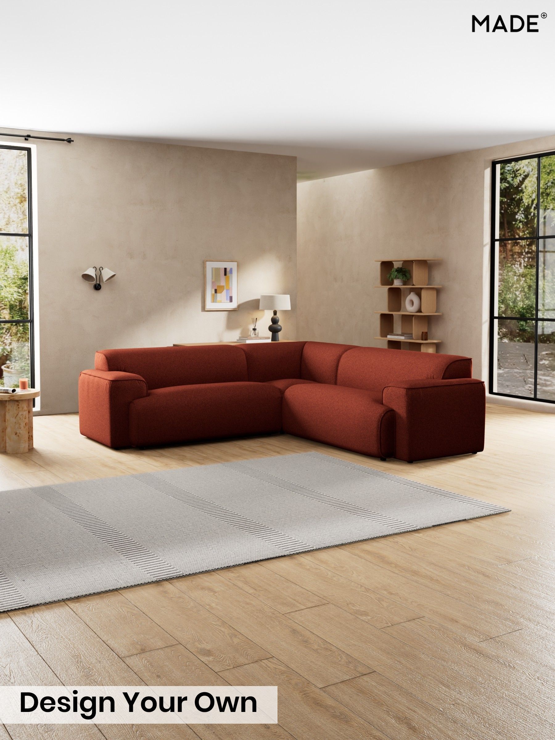 Soft Touch Boucle/Rust Orange - Avalon By Made