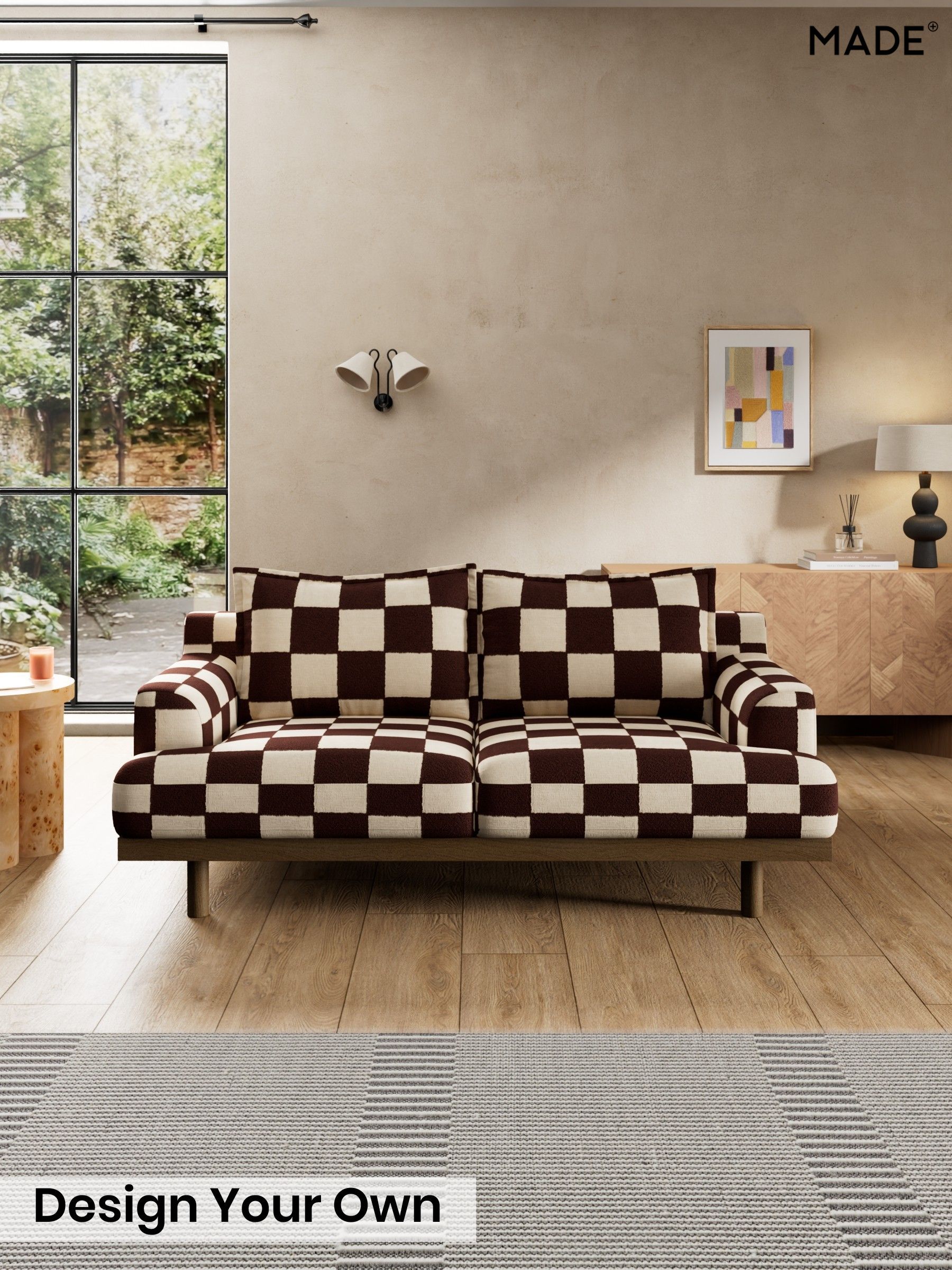 Blenets Check by Harlequin/Chocolate Brown - Turin By Made