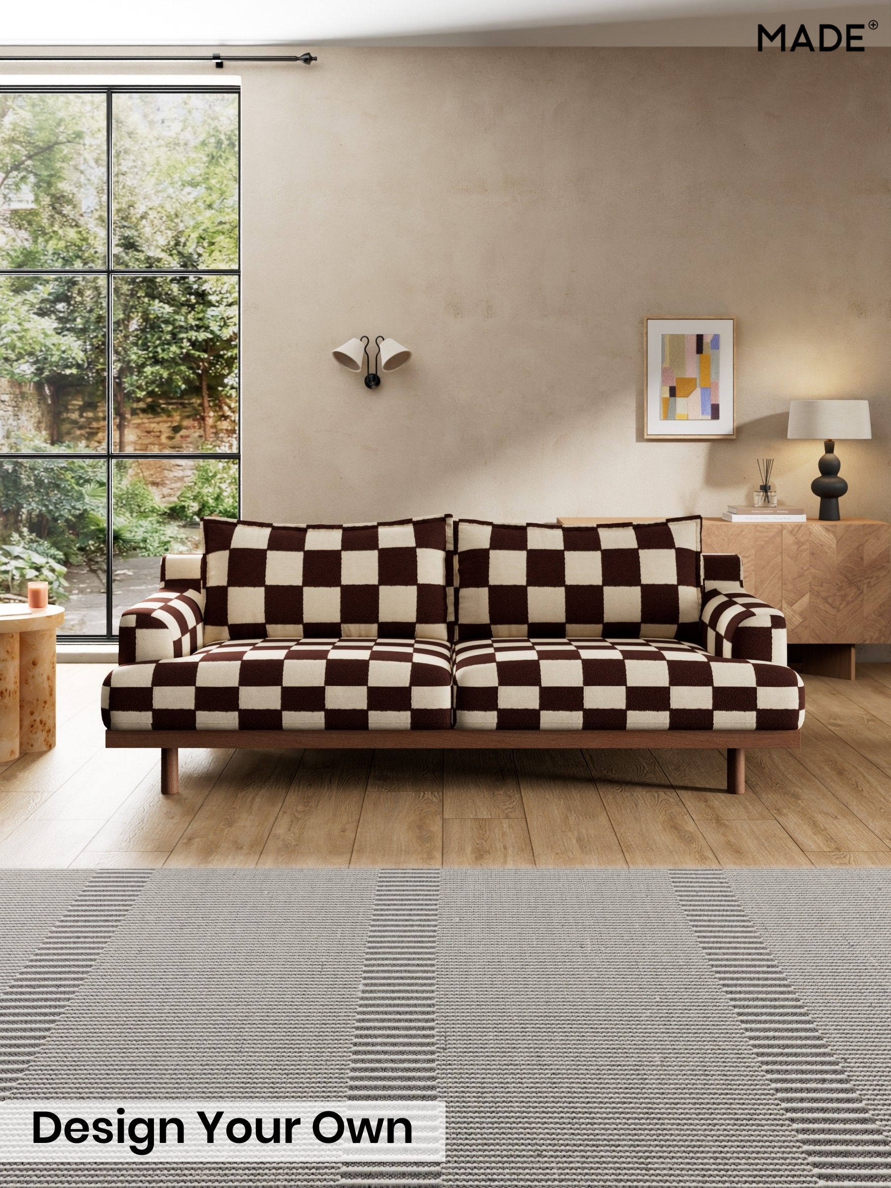 Blenets Check by Harlequin/Chocolate Brown - Turin By Made