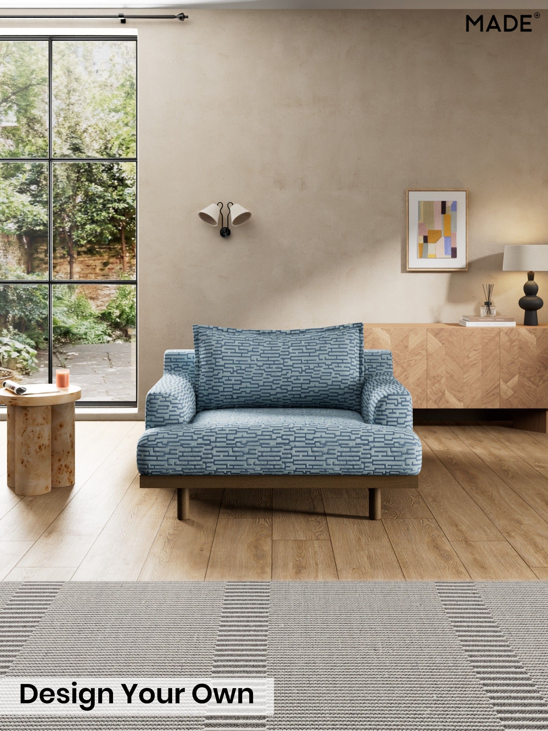 Great Hey by Harlequin/Atlantic Blue - Turin By Made