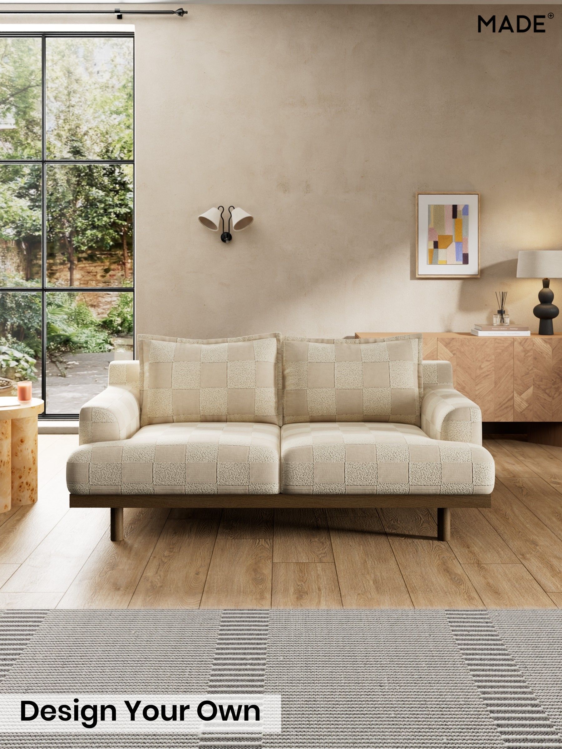 Blenets Check by Harlequin/Oatmeal Natural - Turin By Made