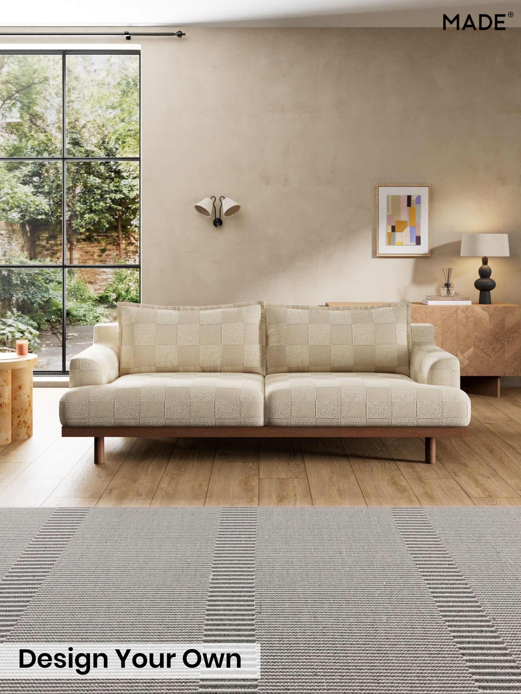 Blenets Check by Harlequin/Oatmeal Natural - Turin By Made
