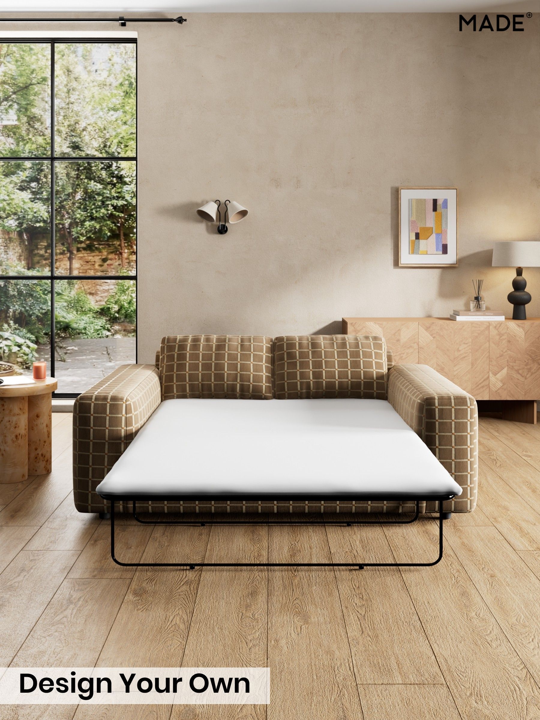 Cale Check/Dark Sand Natural - Alec By Made
