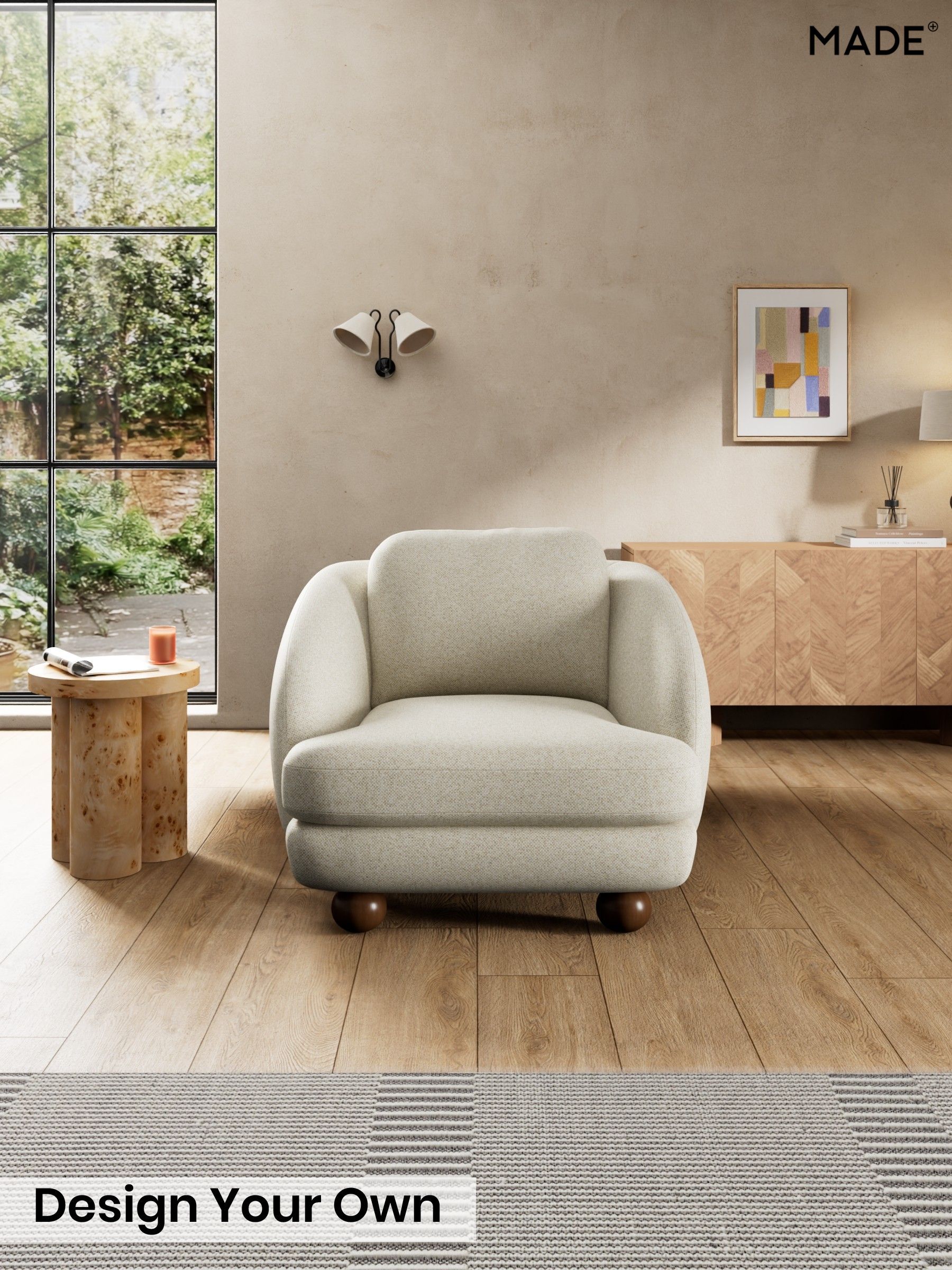 Basket Weave/Natural Stone - Madris By Made