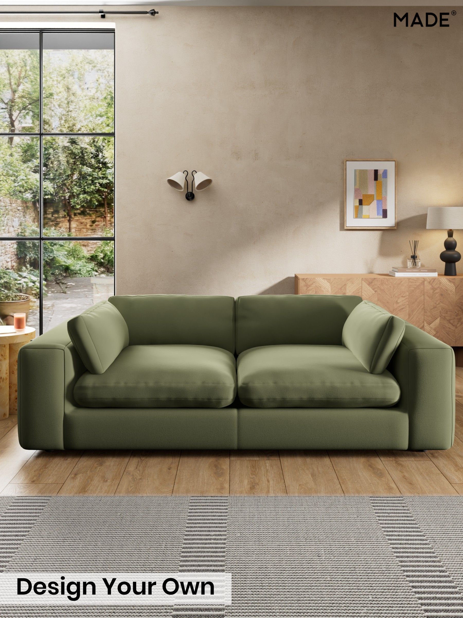 Matt Velvet Easy Clean/Fern Green - Alec By Made