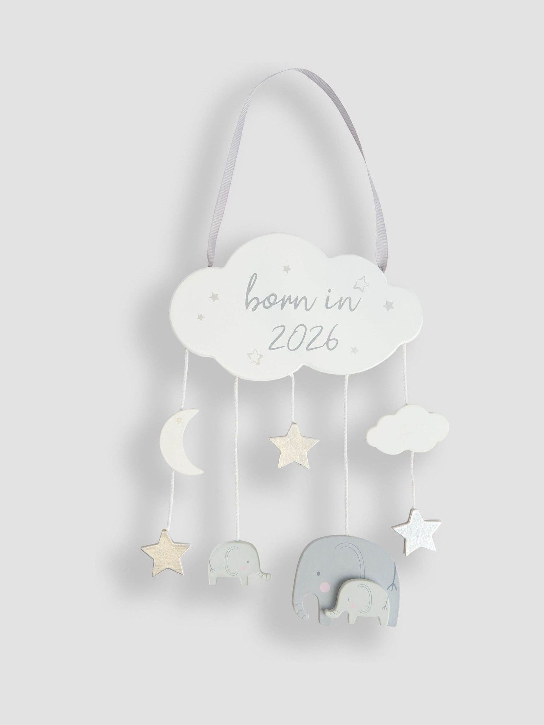 Born in 2026 Wooden Wall Hanging (W46557) | £12