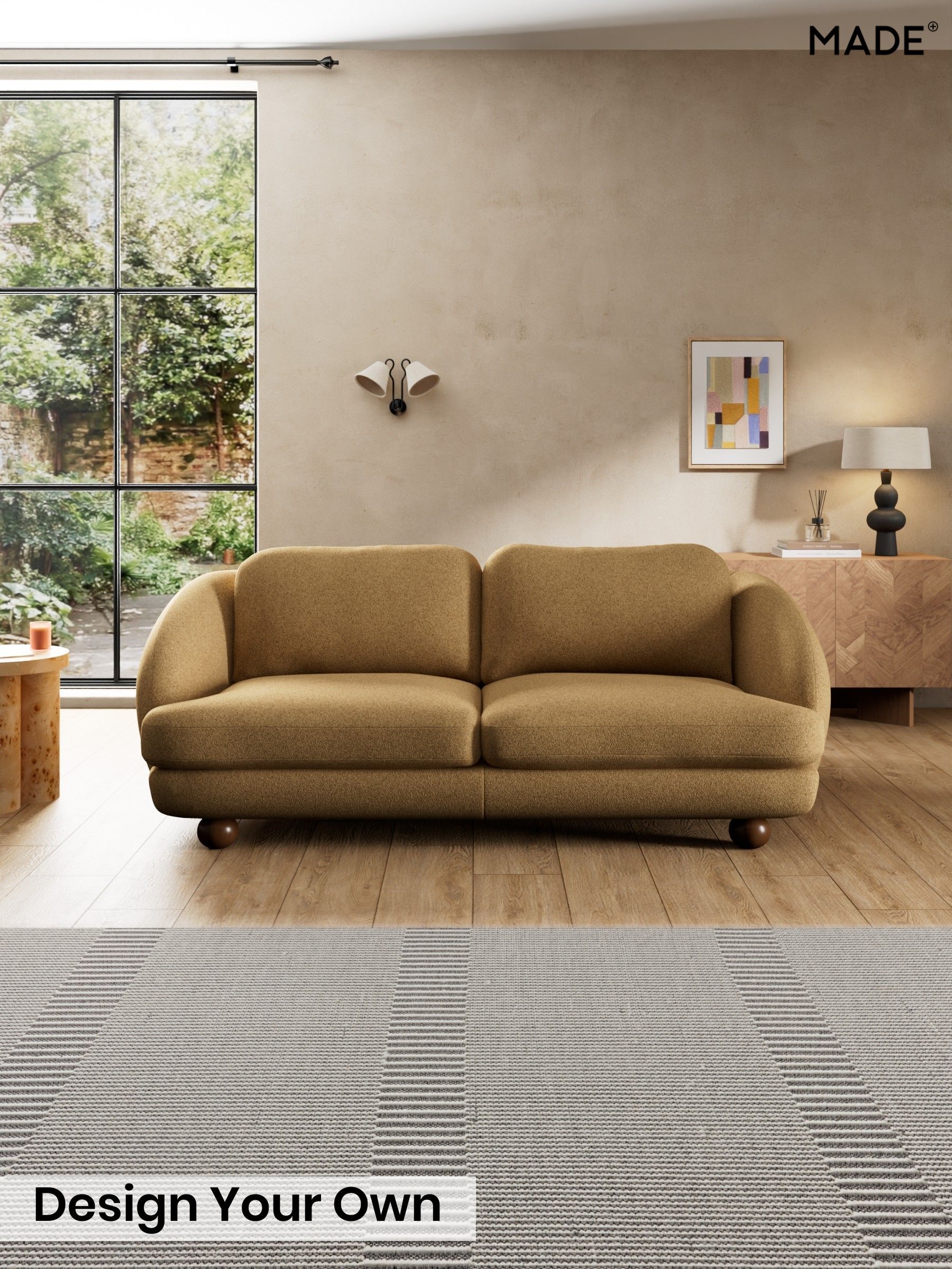 Soft Touch Boucle/Caramel Natural - Madris By Made