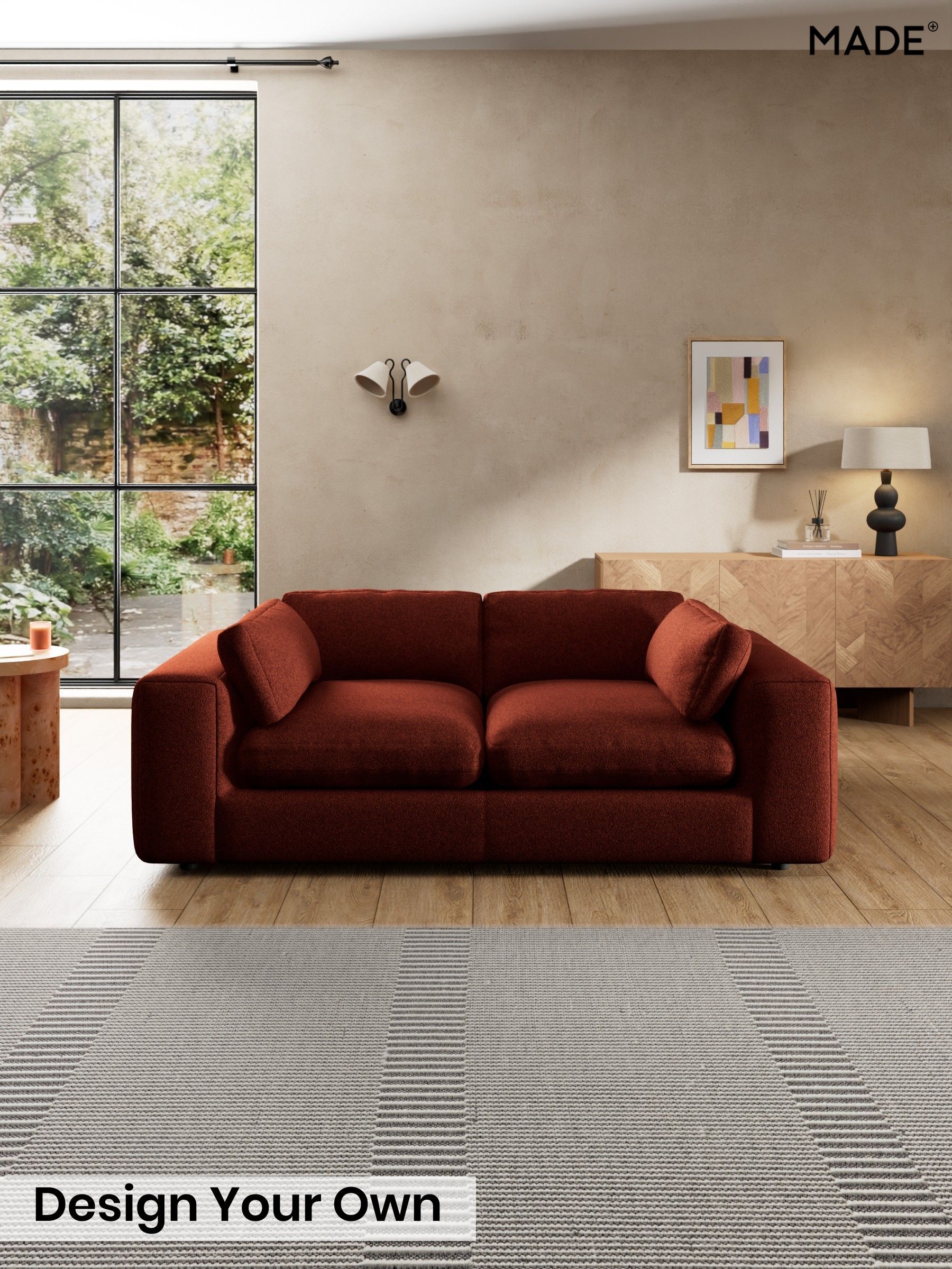 Soft Touch Boucle/Rust Orange - Alec By Made