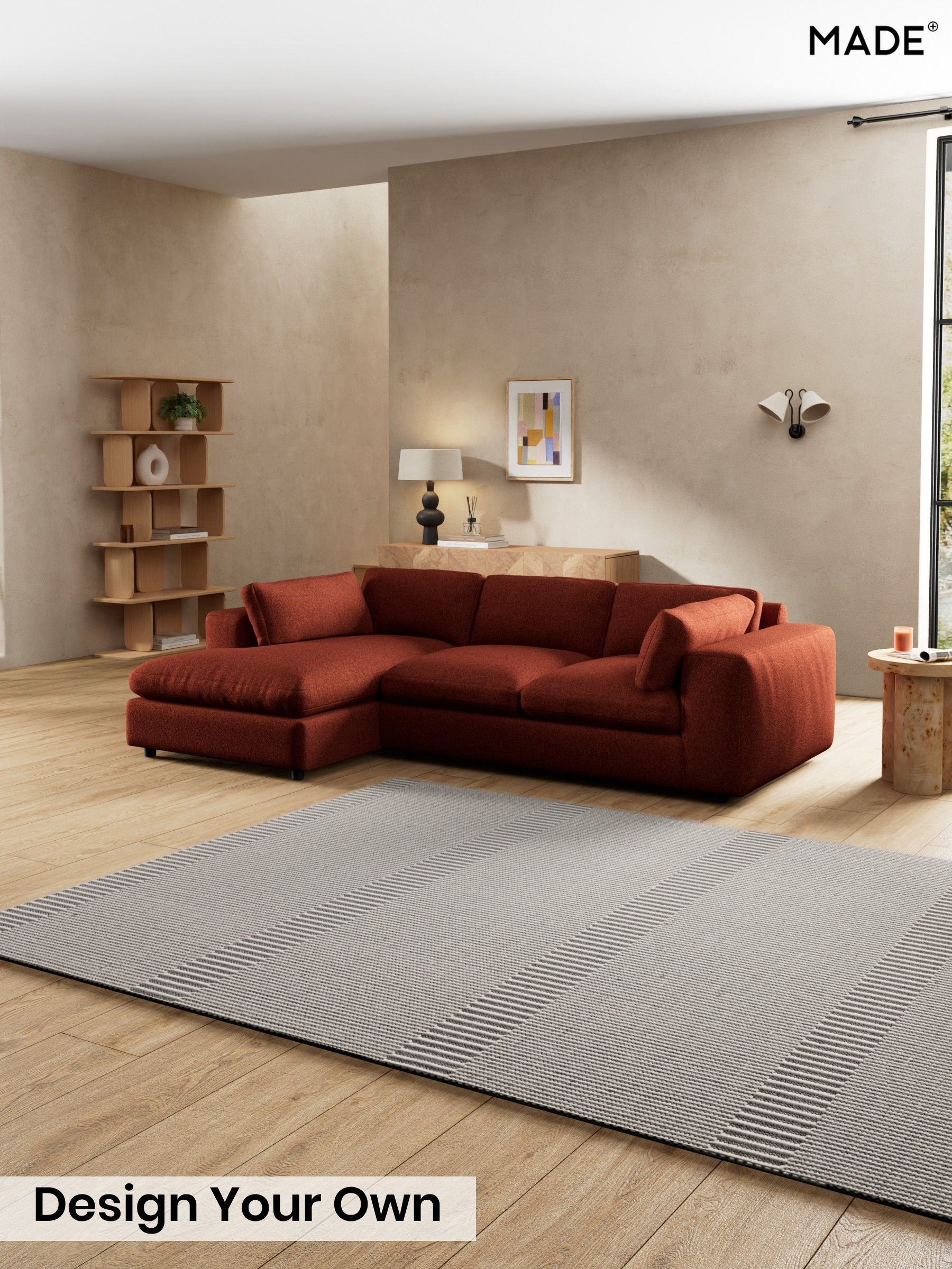 Soft Touch Boucle/Rust Orange - Alec By Made