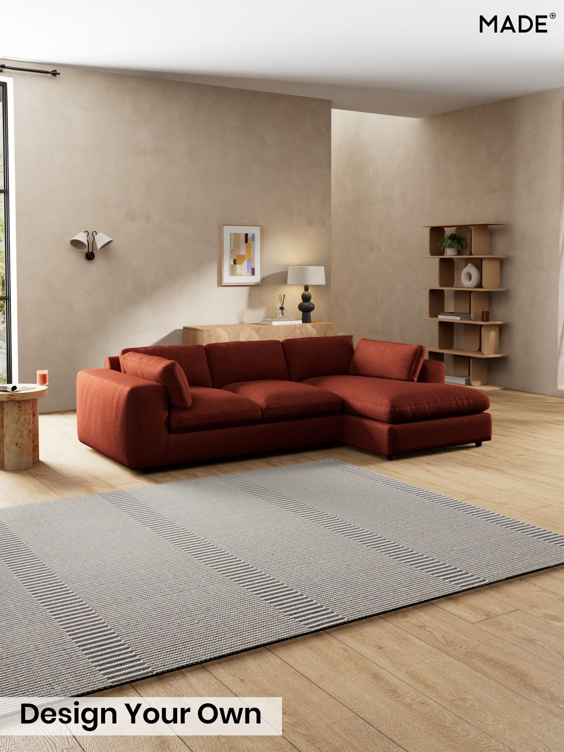 Soft Touch Boucle/Rust Orange - Alec By Made