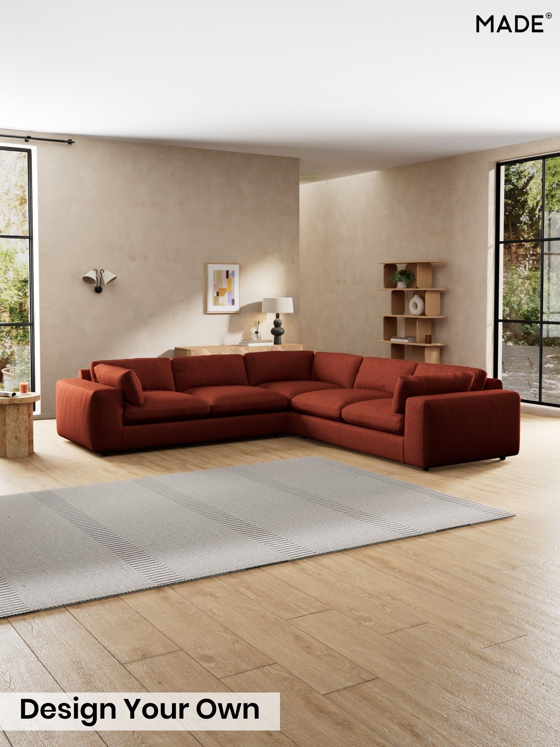 Soft Touch Boucle/Rust Orange - Alec By Made