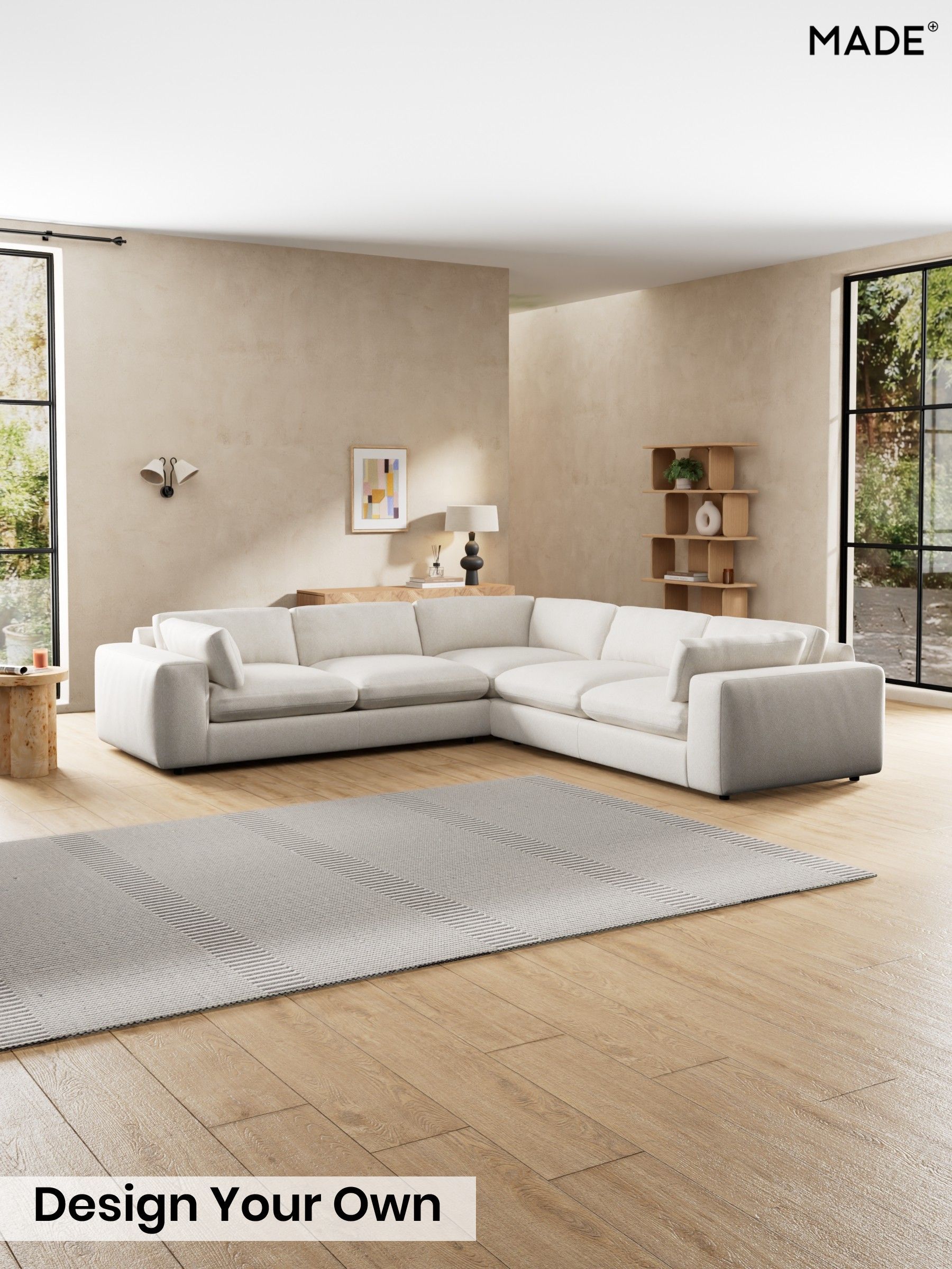 Soft Touch Boucle/Off White - Alec By Made