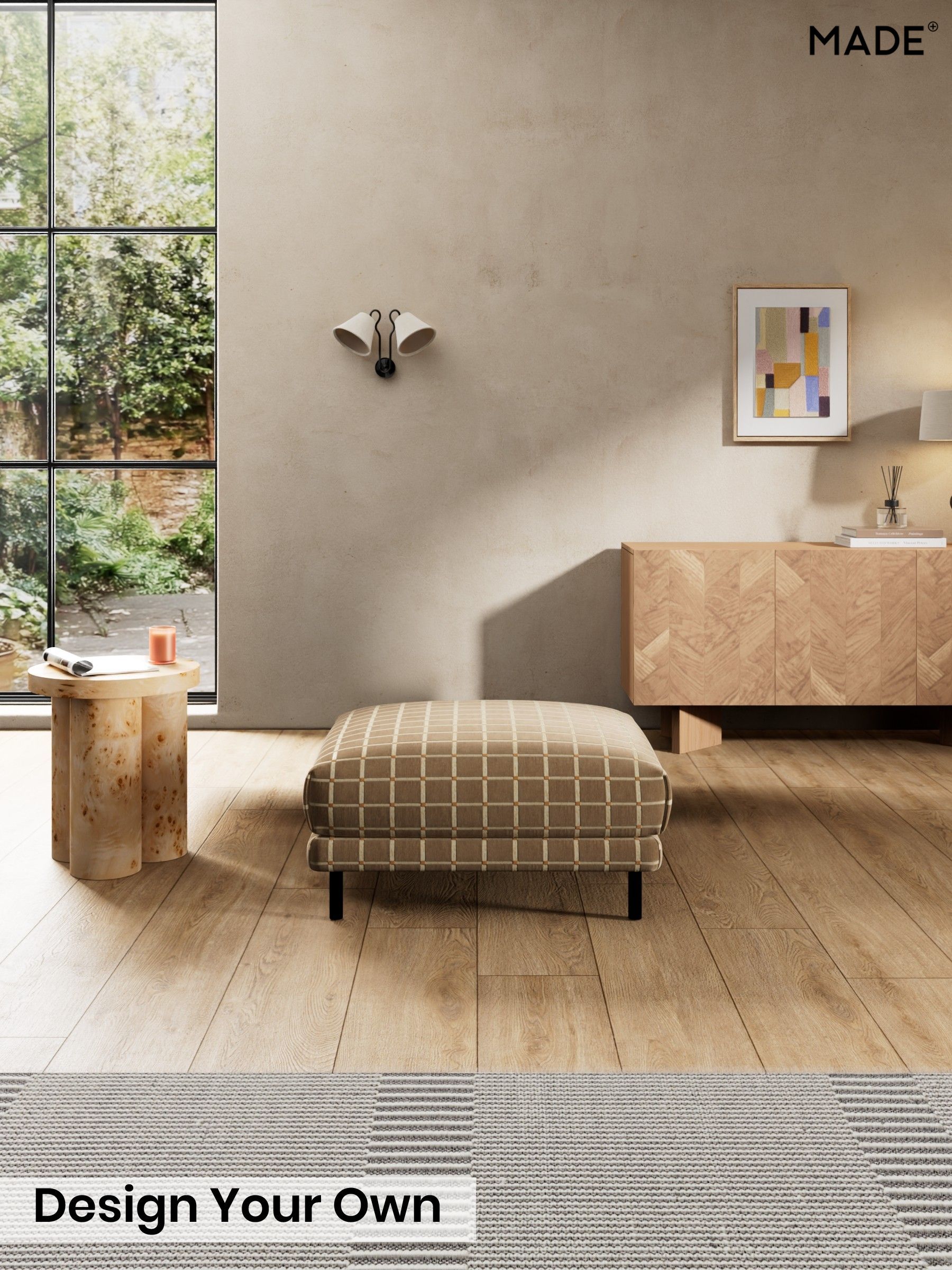 Cale Check/Dark Sand Natural - Odin By Made