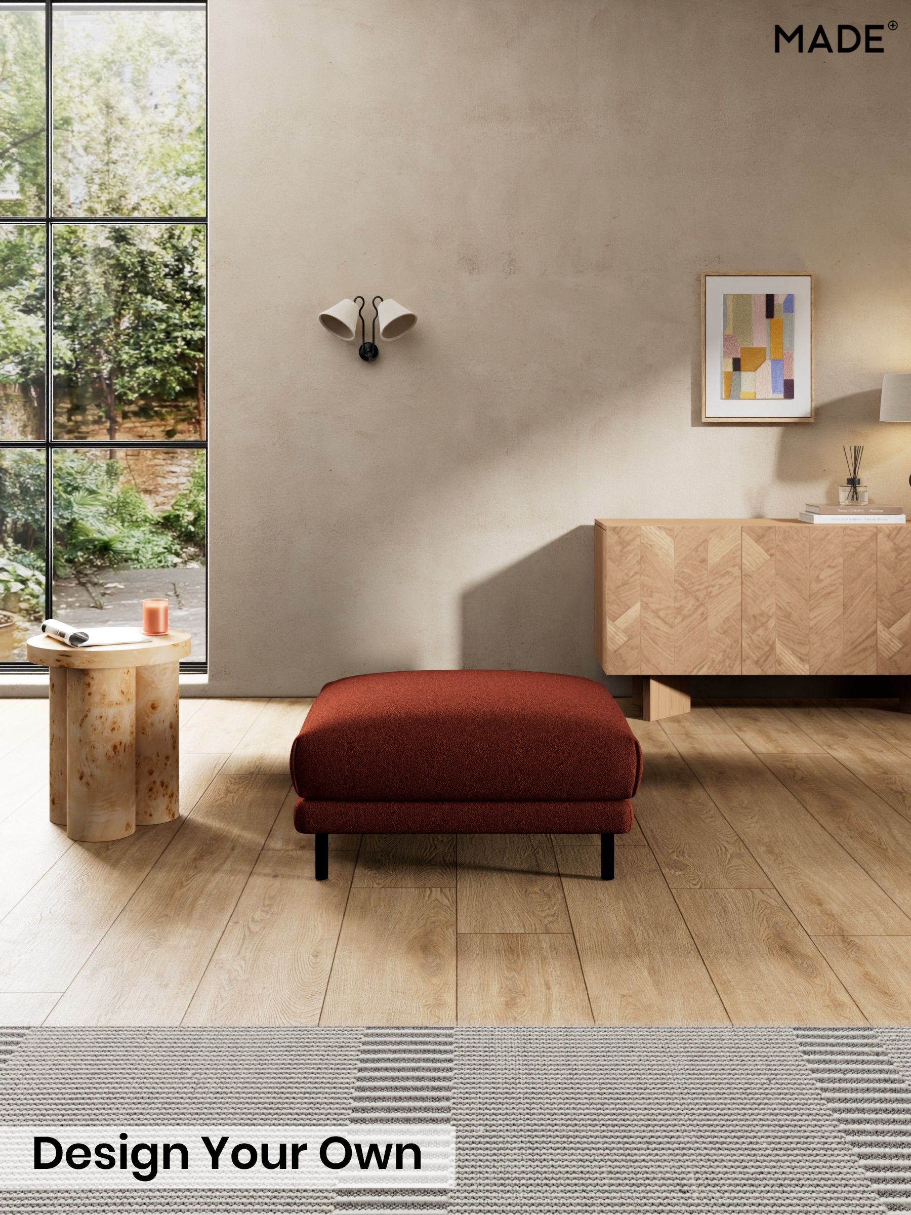 Soft Touch Boucle/Rust Orange - Odin By Made