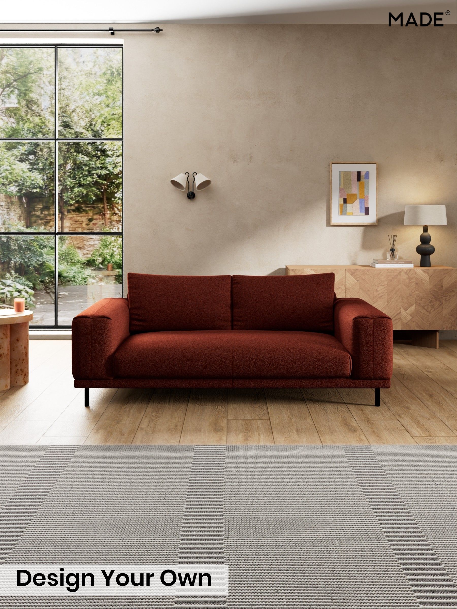 Soft Touch Boucle/Rust Orange - Odin By Made