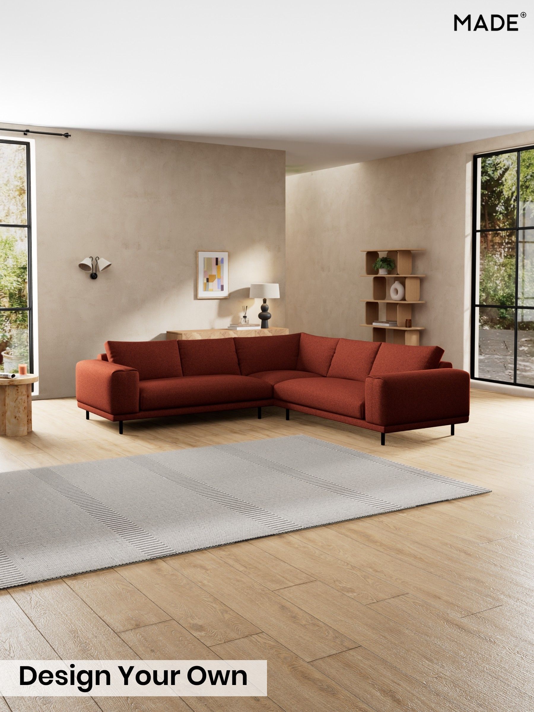 Soft Touch Boucle/Rust Orange - Odin By Made