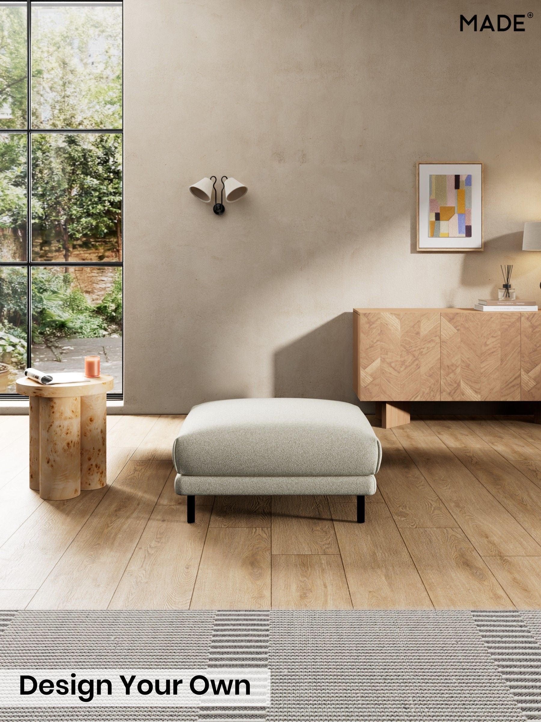 Soft Touch Boucle/Natural Linen - Odin By Made