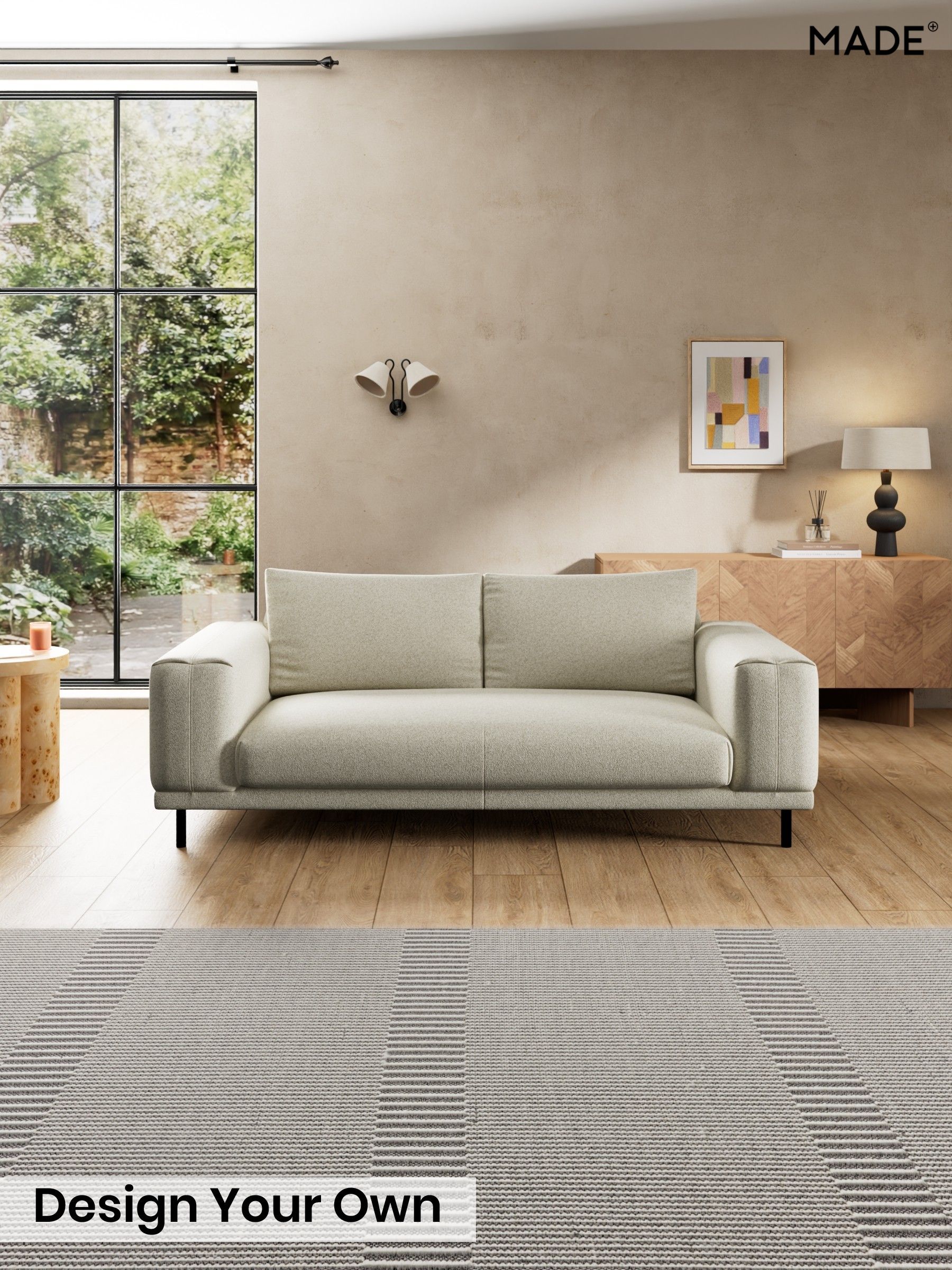 Soft Touch Boucle/Natural Linen - Odin By Made