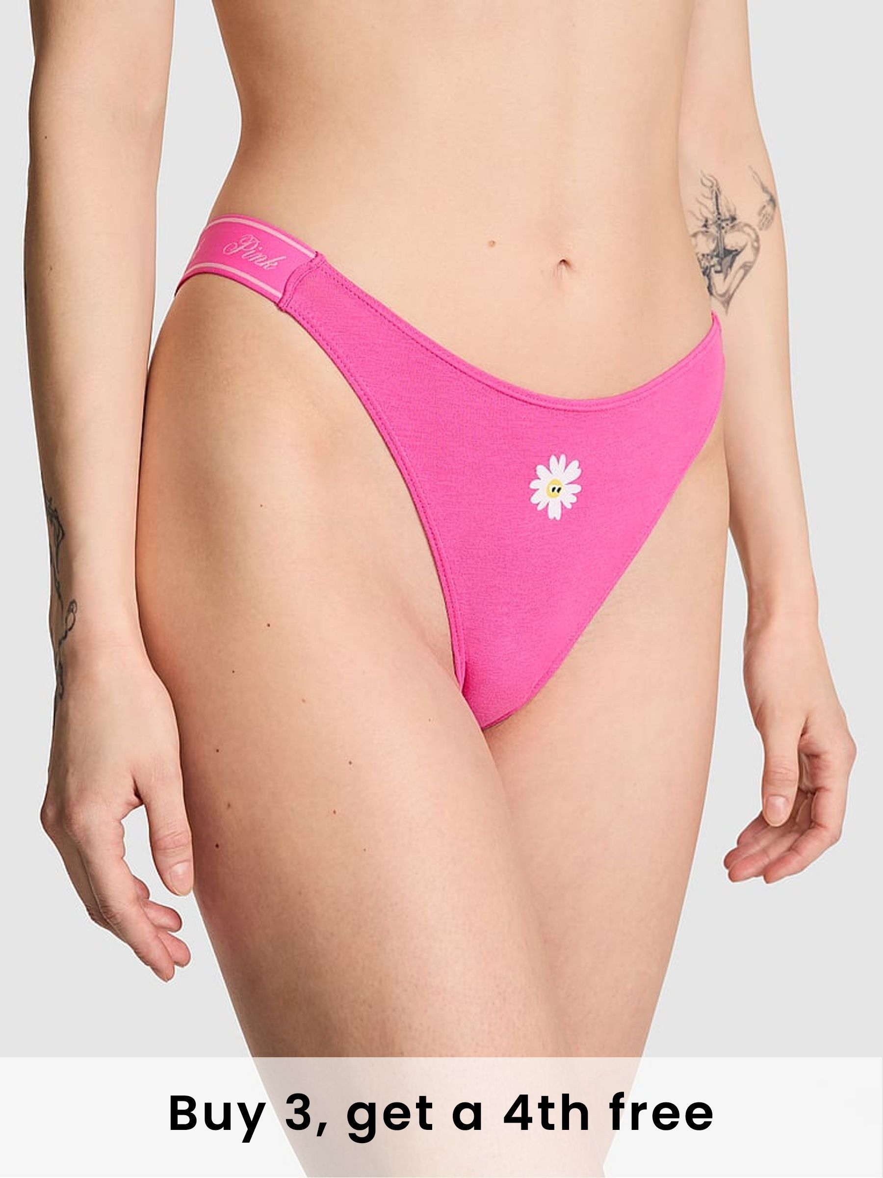Pink Gossip Cotton Logo Knickers (W49928) | £9