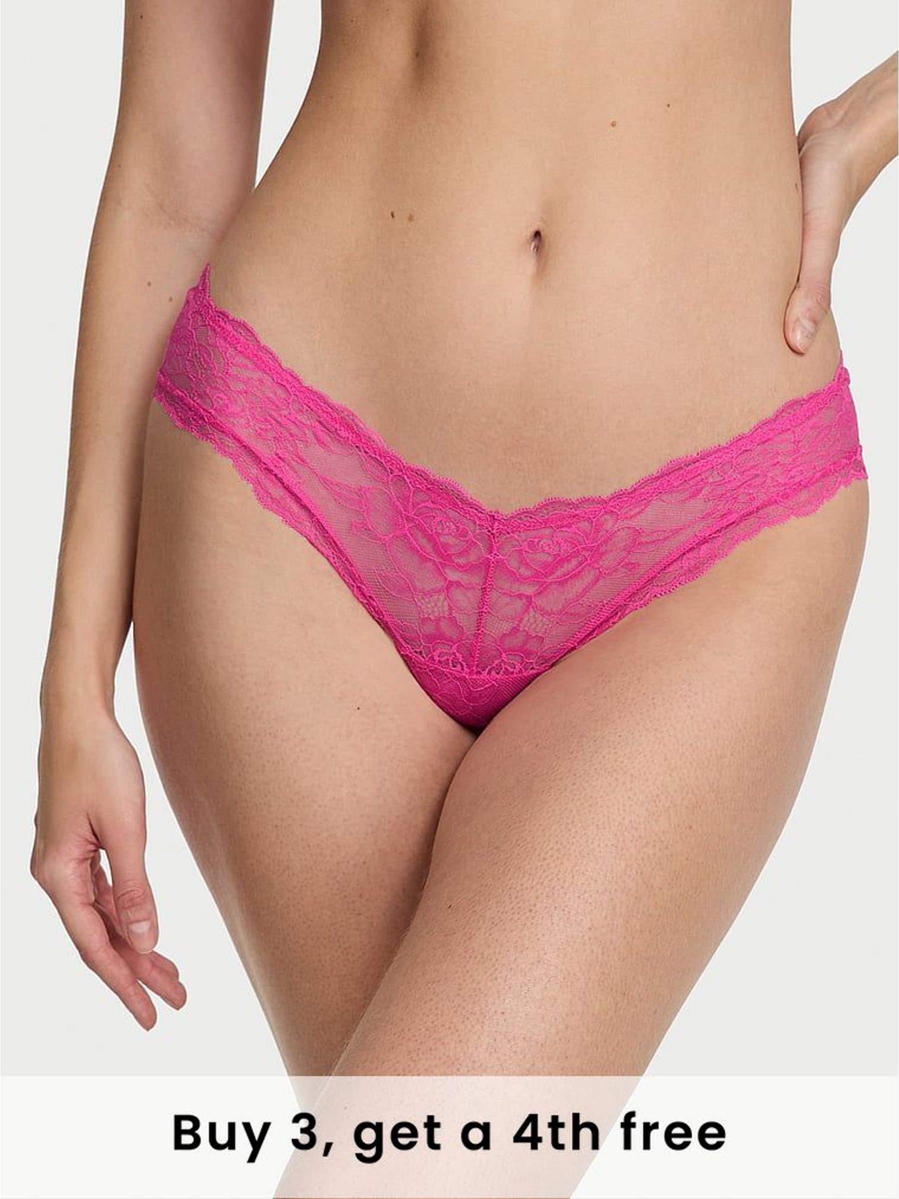 Ultra Pink Lace Knickers (W49929) | £18