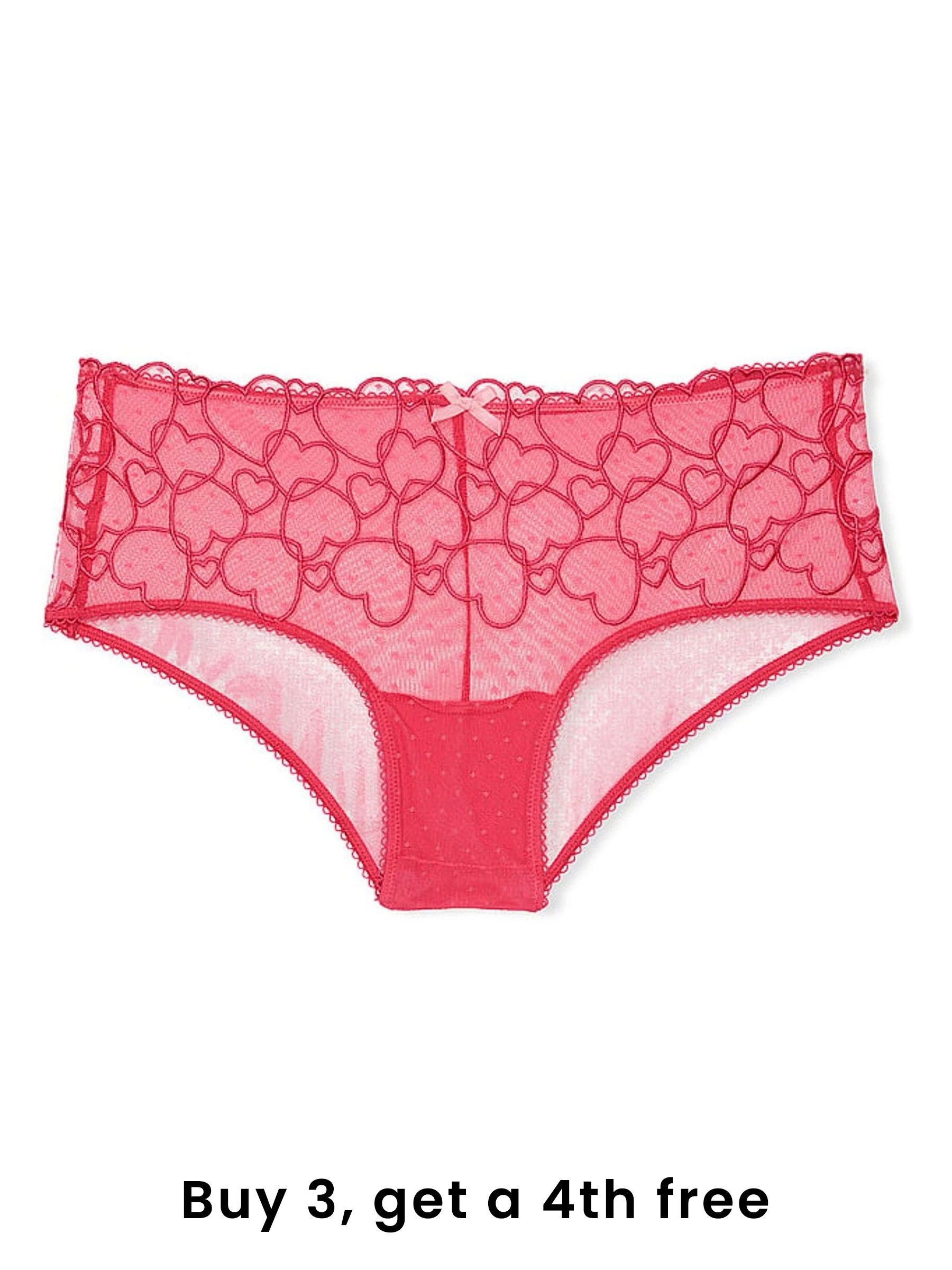 Double Bubble Pink Cheeky Floral Lace Knickers (W49989) | £9