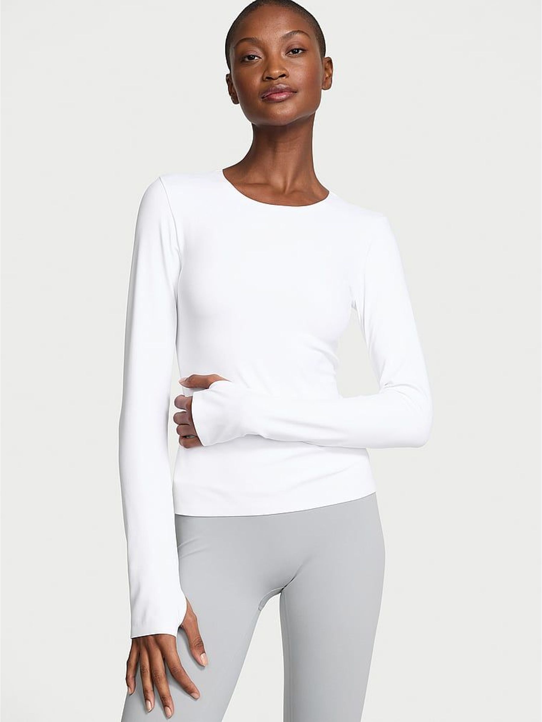 White Elevate™ Long Sleeve T-Shirt (W50031) | £45