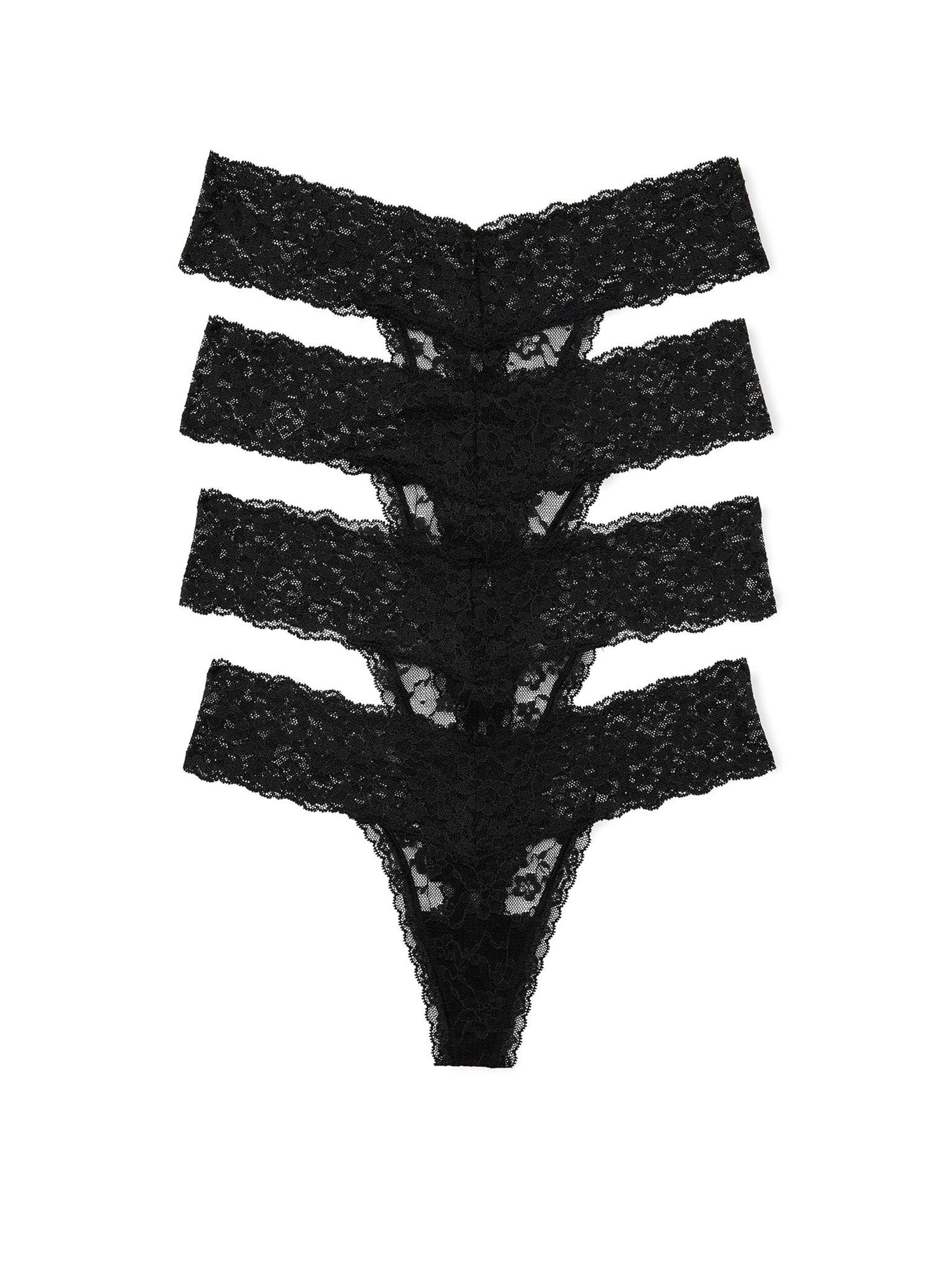 Pink Thong 4 Pack Knickers (W50118) | £20