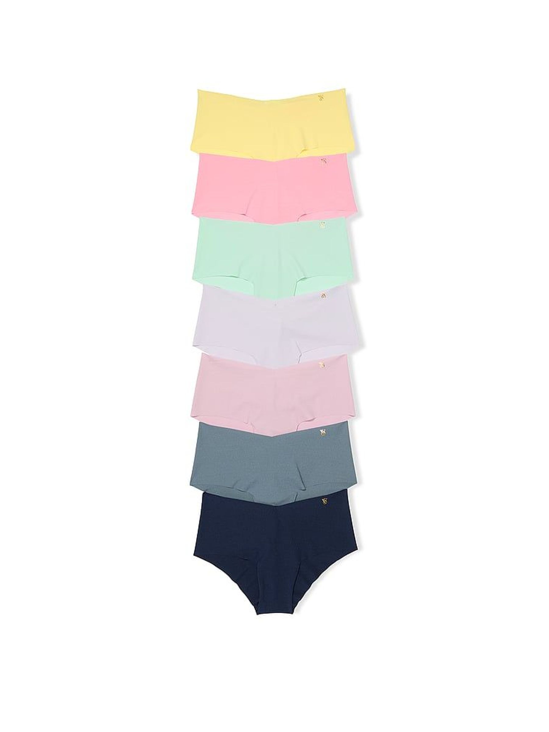 Yellow/Pink/Green/Purple/Grey/Blue Cheeky 7 Pack Knickers (W50122) | £35