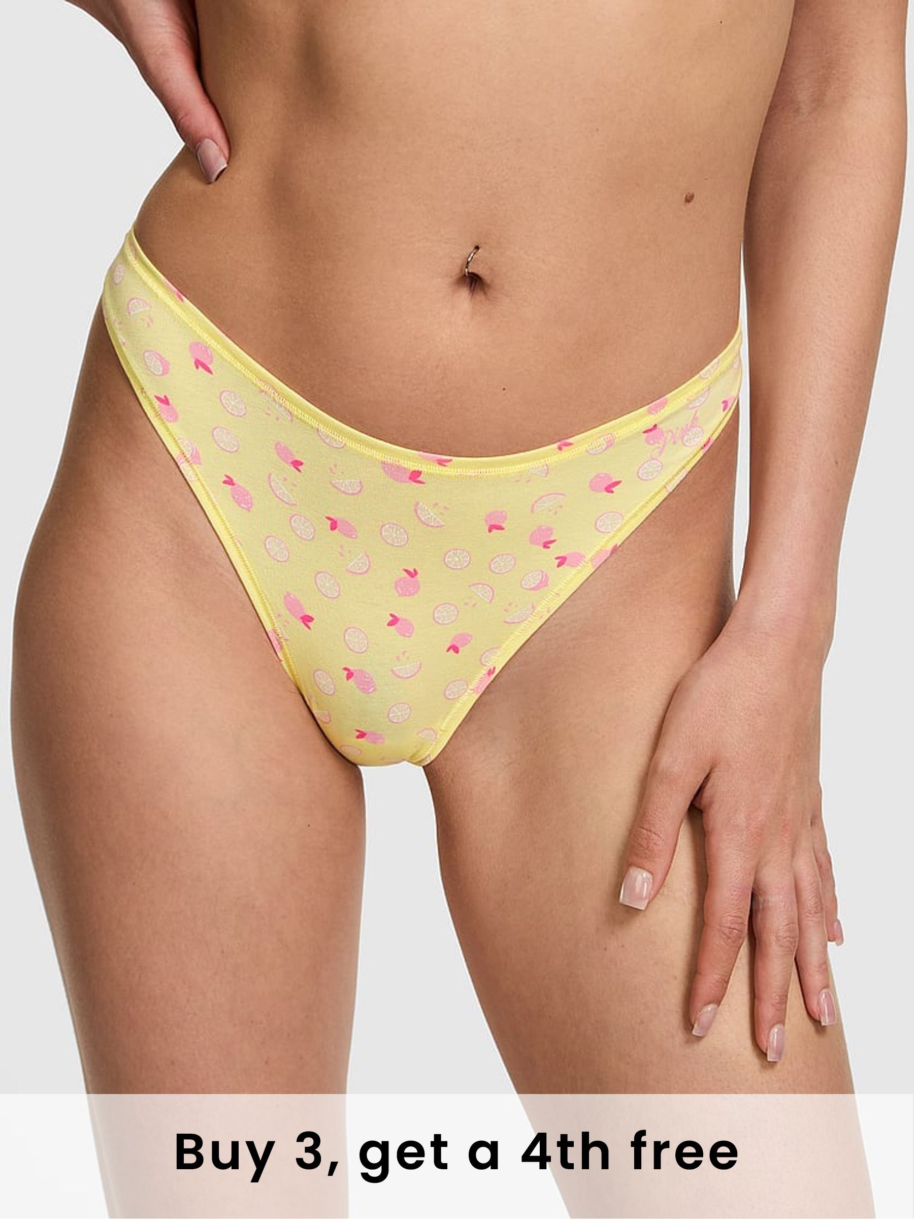 Mellow Yellow Fruit Brazilian Cotton Knickers (W50133) | £9