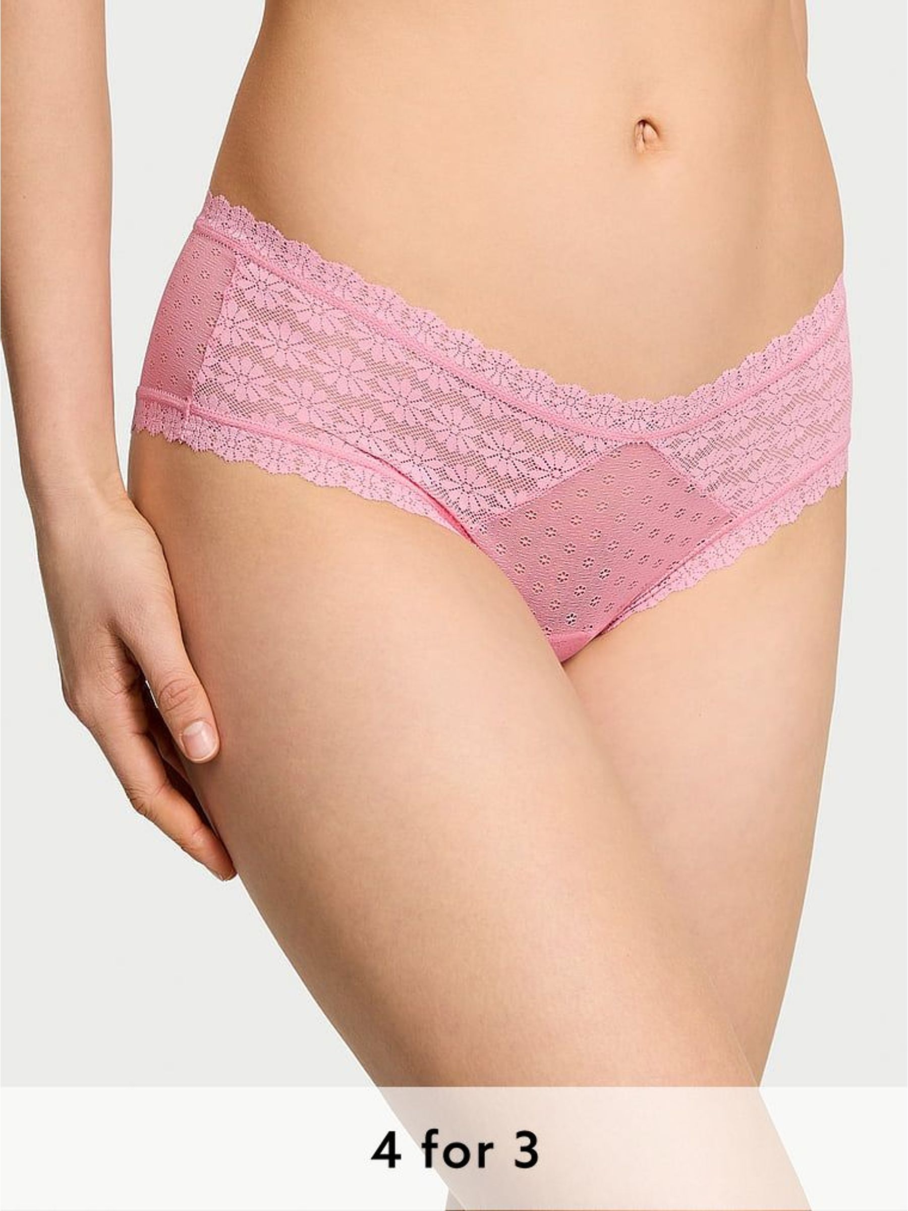 Pink Hope Cheeky Daisy Lace Knickers (W50186) | £9