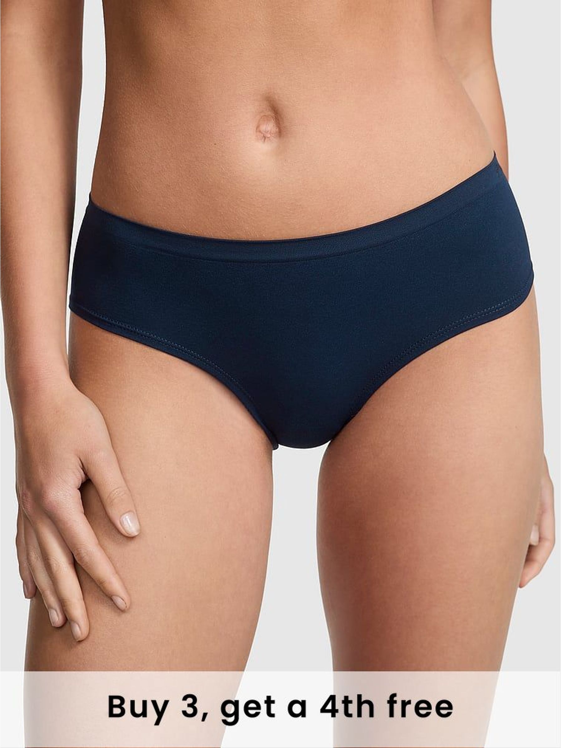 Noir Navy Blue Hipster Seamless Knickers (W50201) | £9