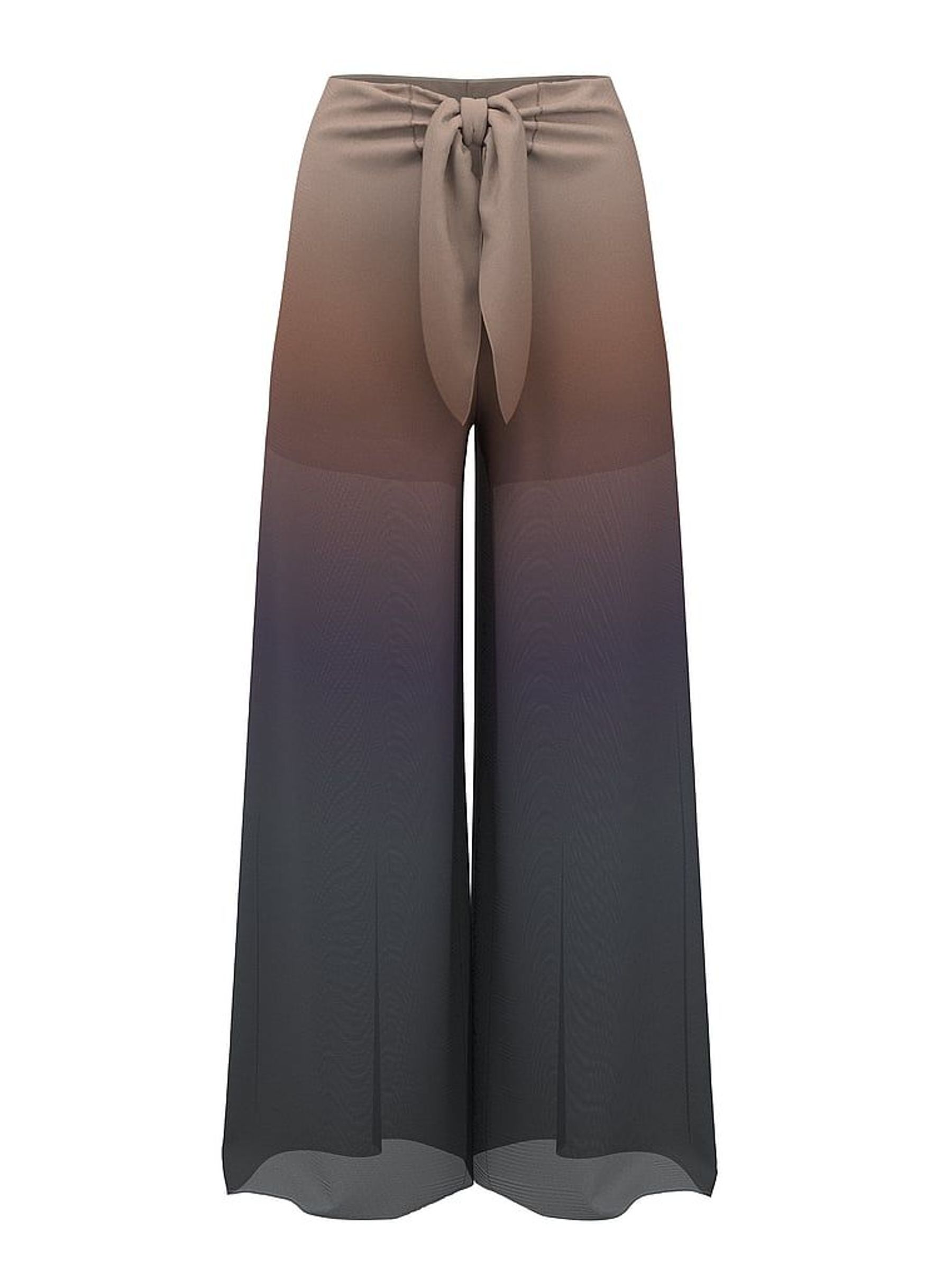 Blue Ombre Mesh Knot Cover Up Trousers (W50212) | £59