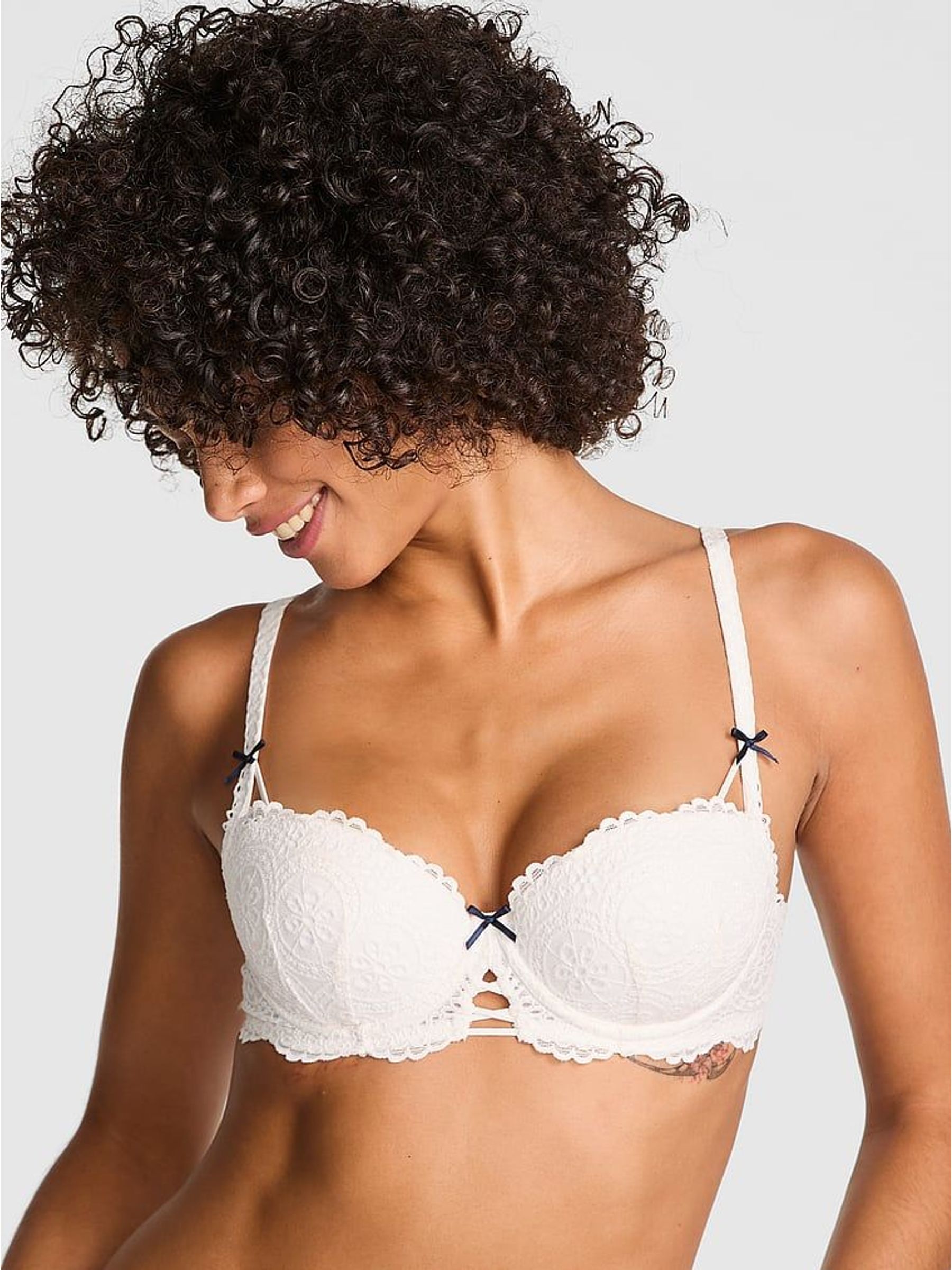 Coconut White Eyelet Lace Bra (W50362) | £35