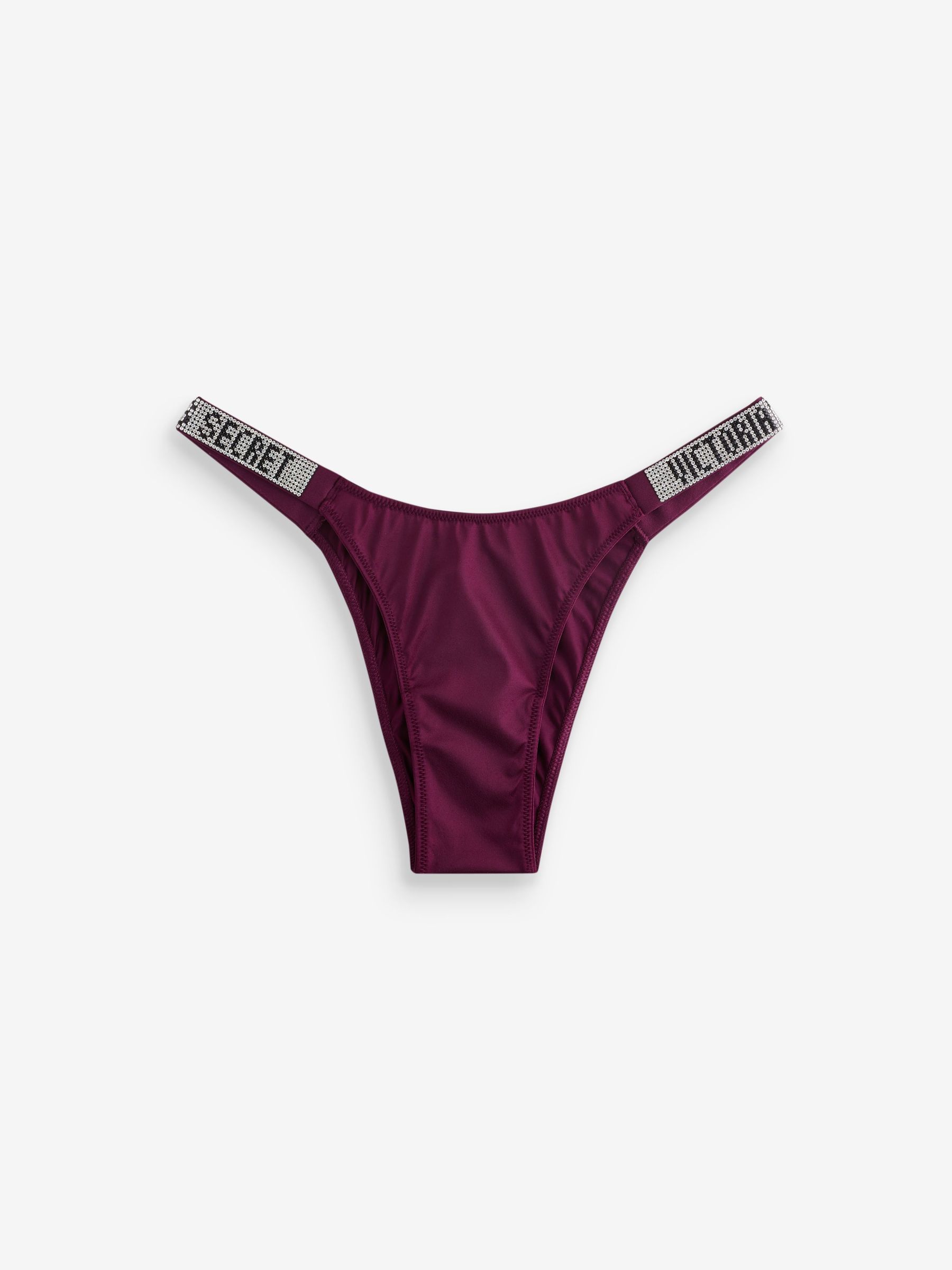 Kir Red Brazilian Shine Strap Knickers (W50475) | £20