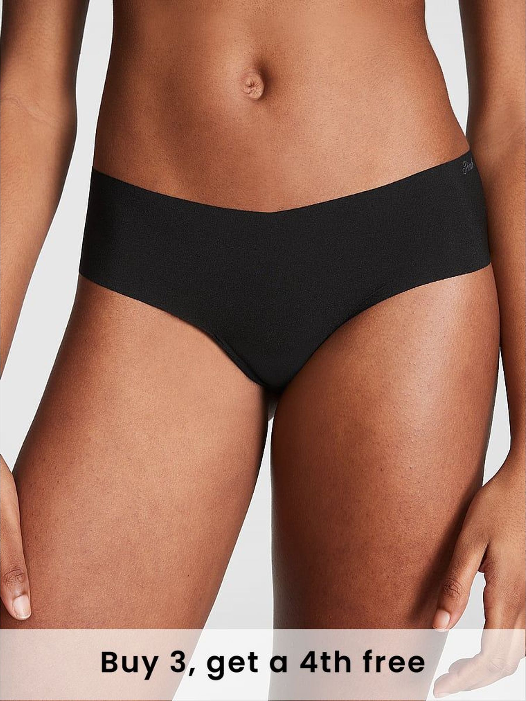 Pure Black Cheeky No Show Knickers (W50507) | £9