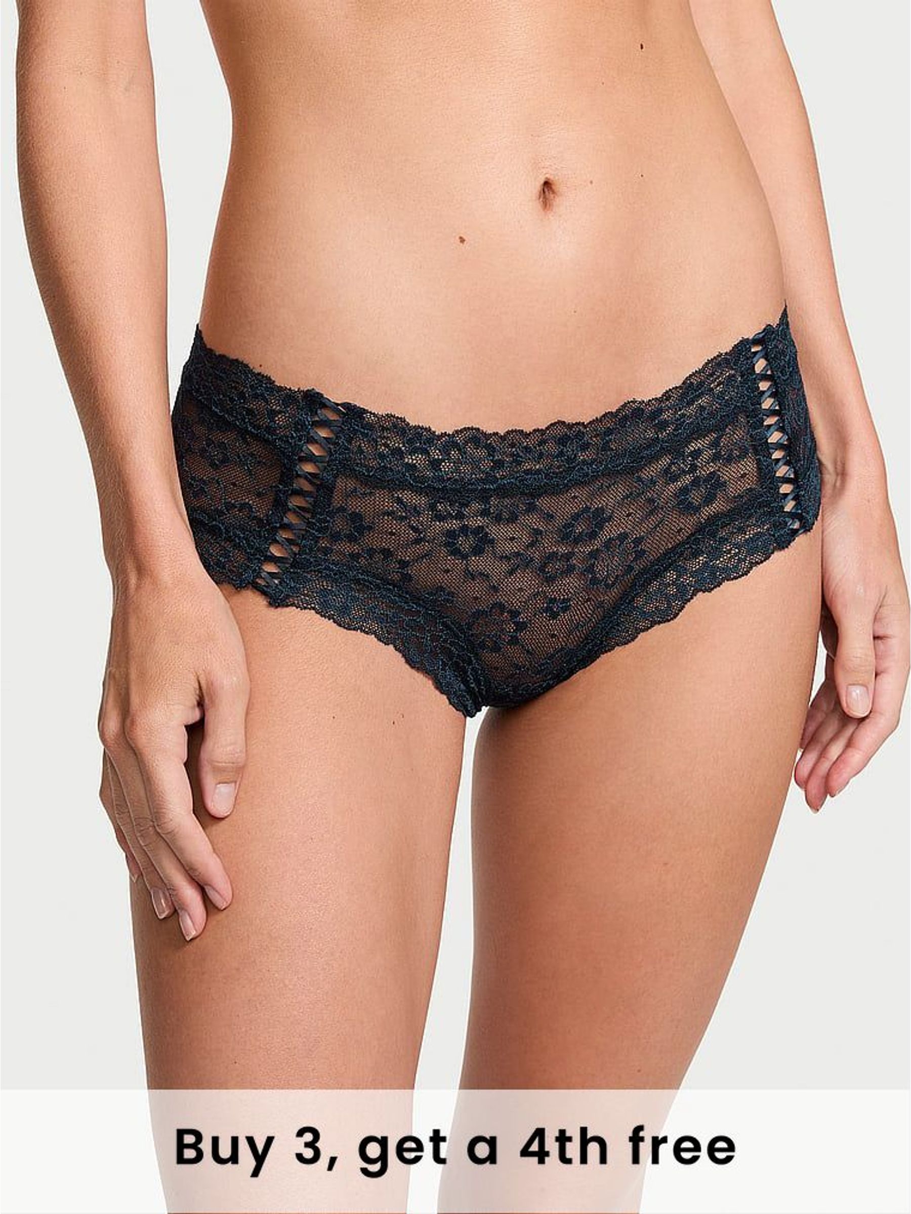 Noir Navy Blue Cheeky Knickers (W50622) | £9
