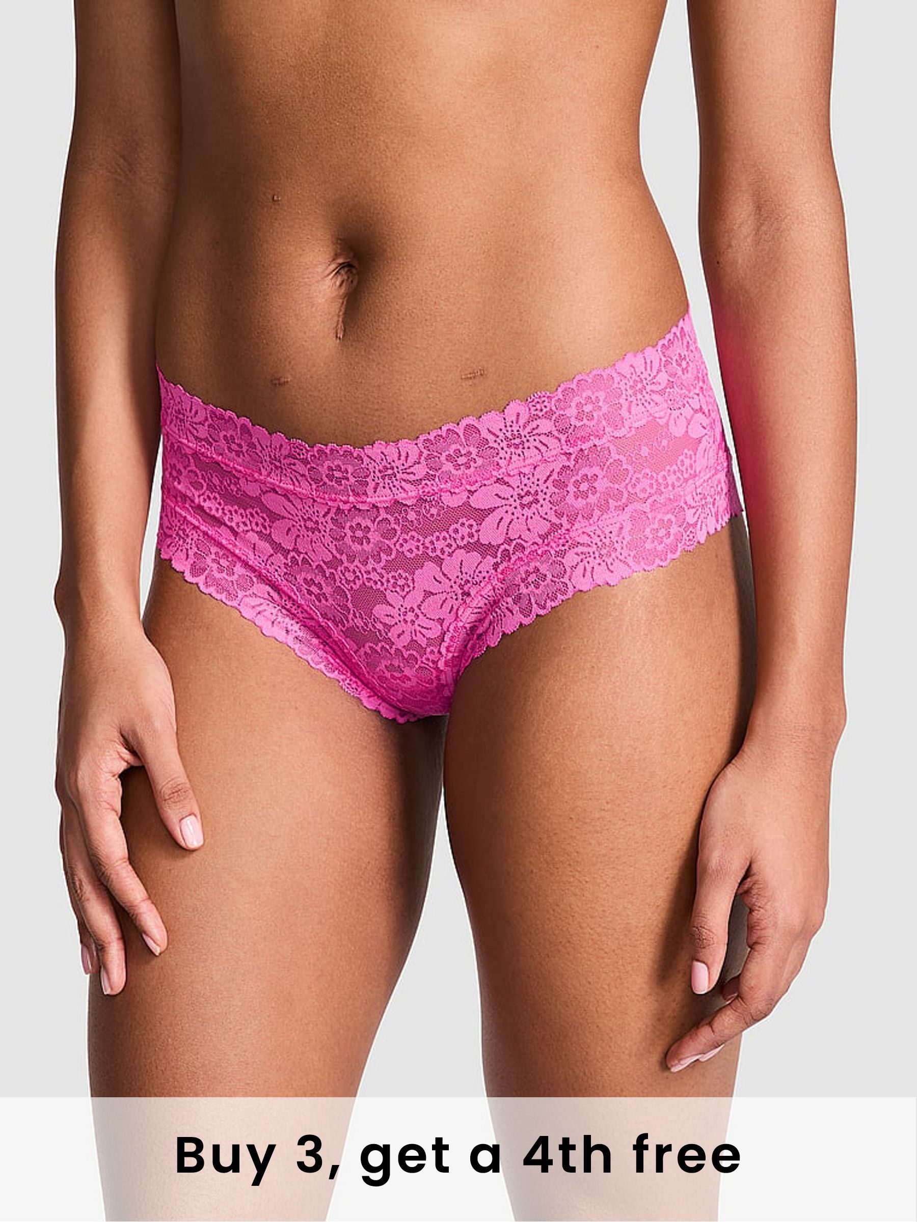 Pink Gossip Cheeky Lace Knickers (W50654) | £9