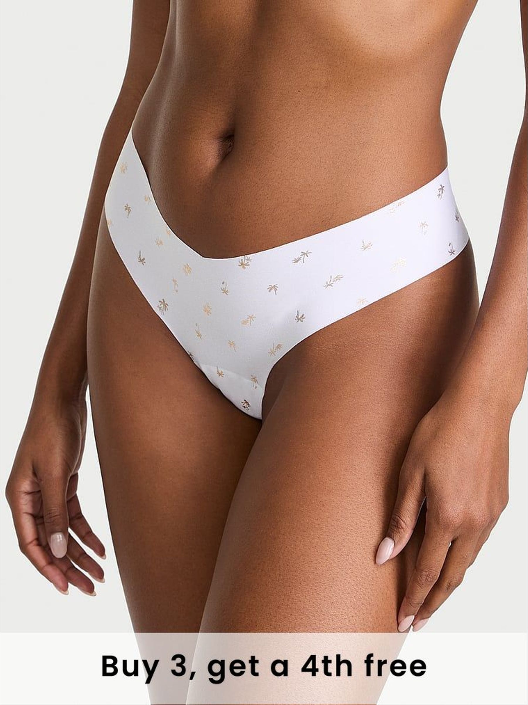 White Palm Thong Knickers (W50667) | £9