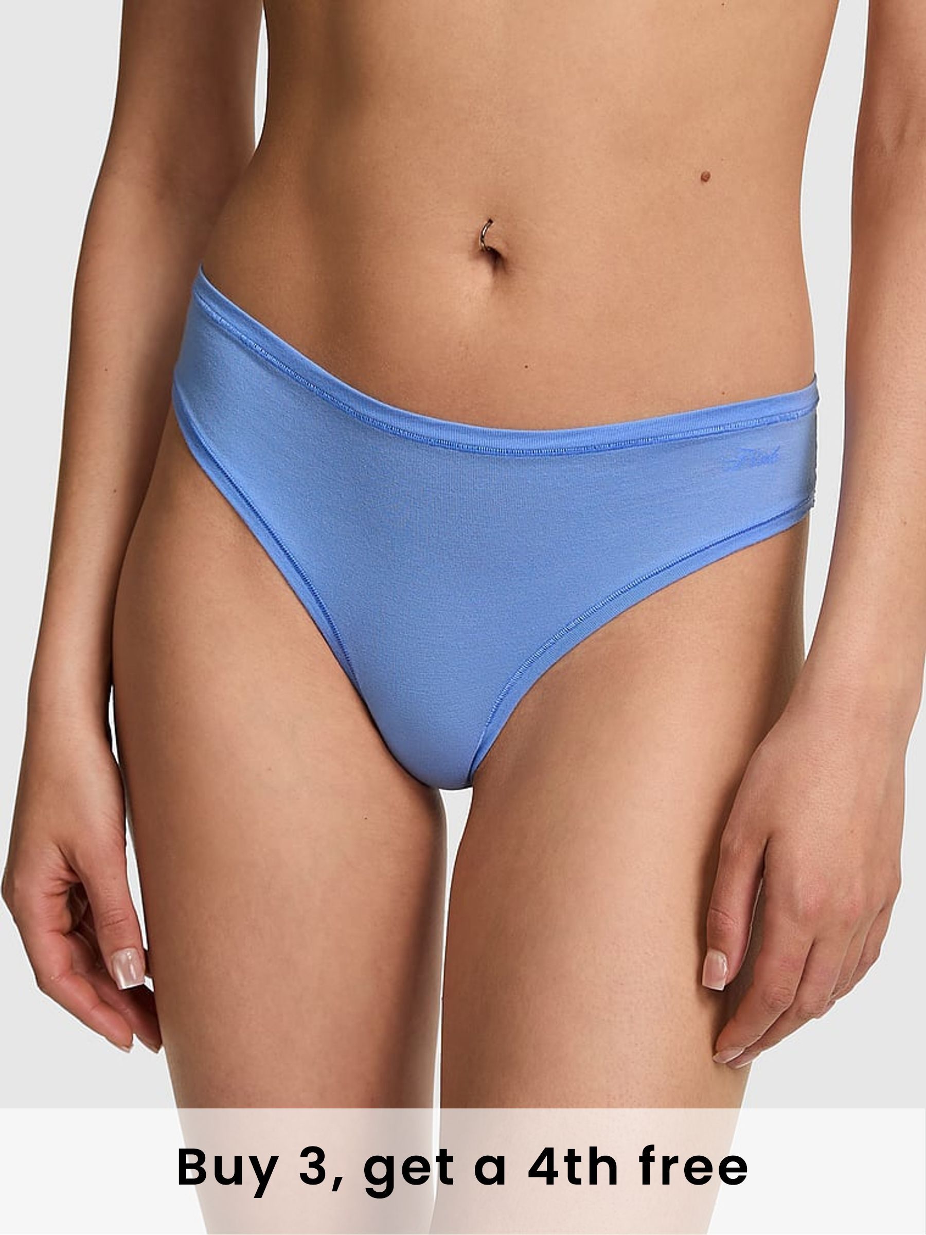 Seascape Blue Cheeky Cotton Knickers (W50738) | £9