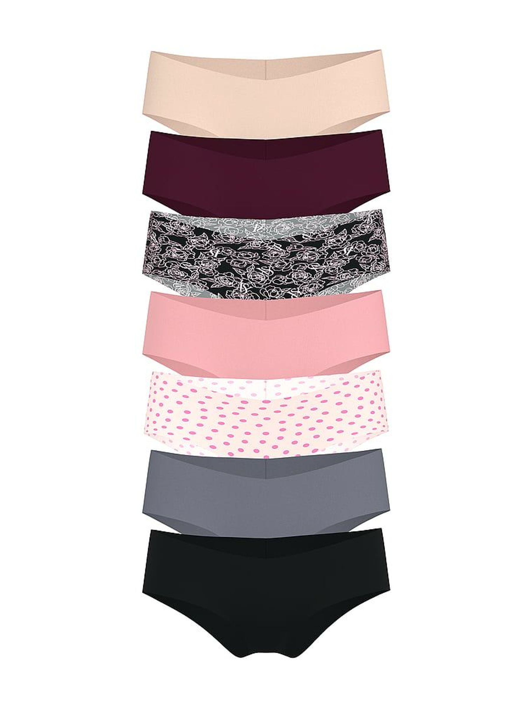 Nude/Red/Black/Pink/White/Grey Cheeky 7 Pack Knickers (W50764) | £35