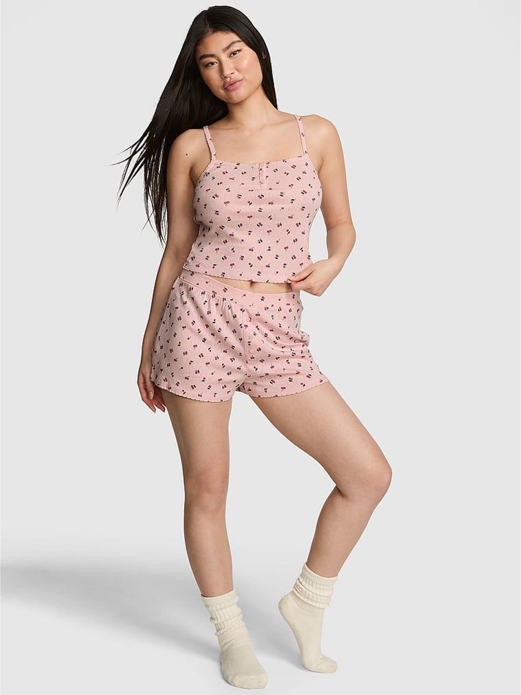 Dollhouse Pink Pyjama Short Bottoms (W52745) | £19