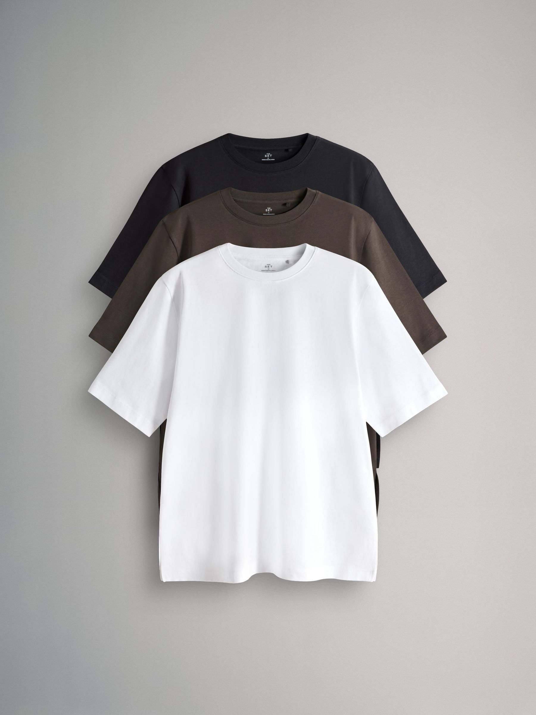 3 Pack Heavyweight Longline Boxy T-Shirts (W53774) | £24