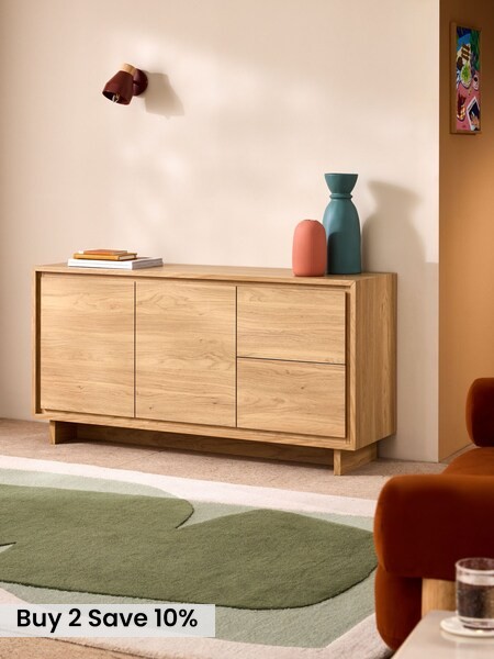 Kaci Large Sideboard in Oak Effect (W54671) | £429